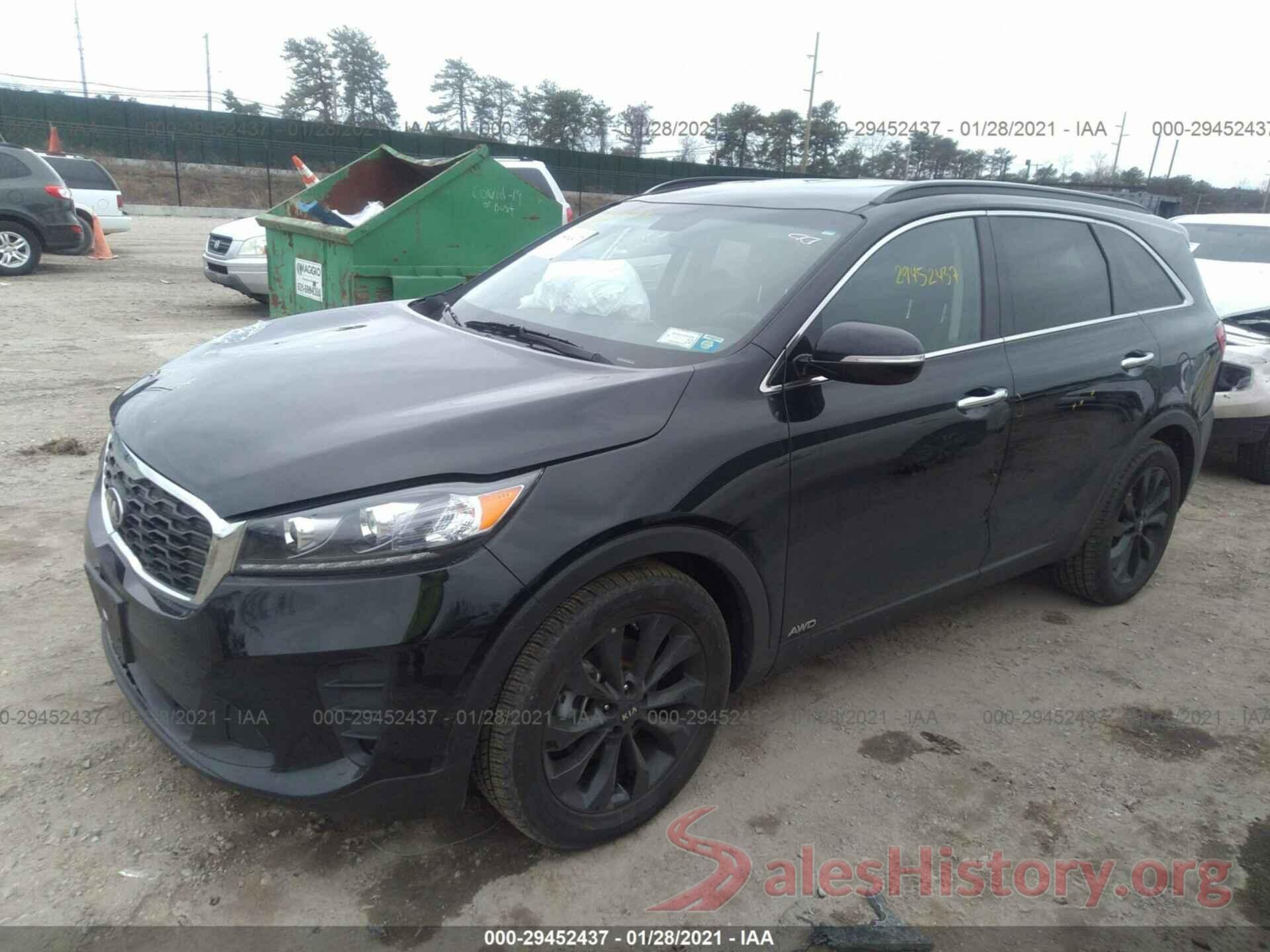 5XYPGDA50KG603846 2019 KIA SORENTO