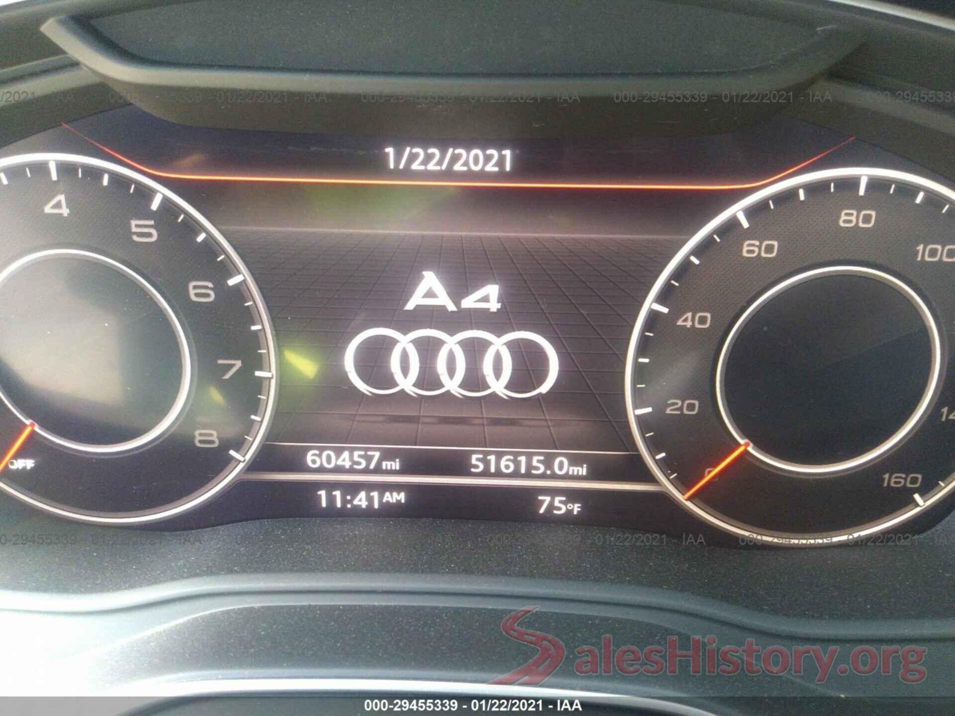 WAULNAF40HN008772 2017 AUDI A4