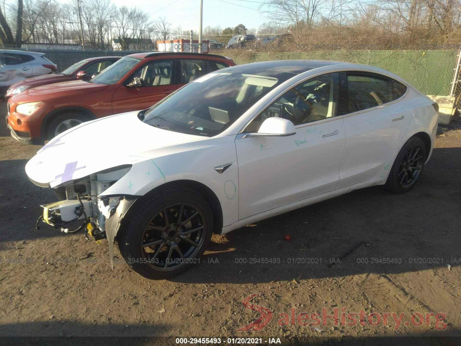 5YJ3E1EAXKF430709 2019 TESLA MODEL 3