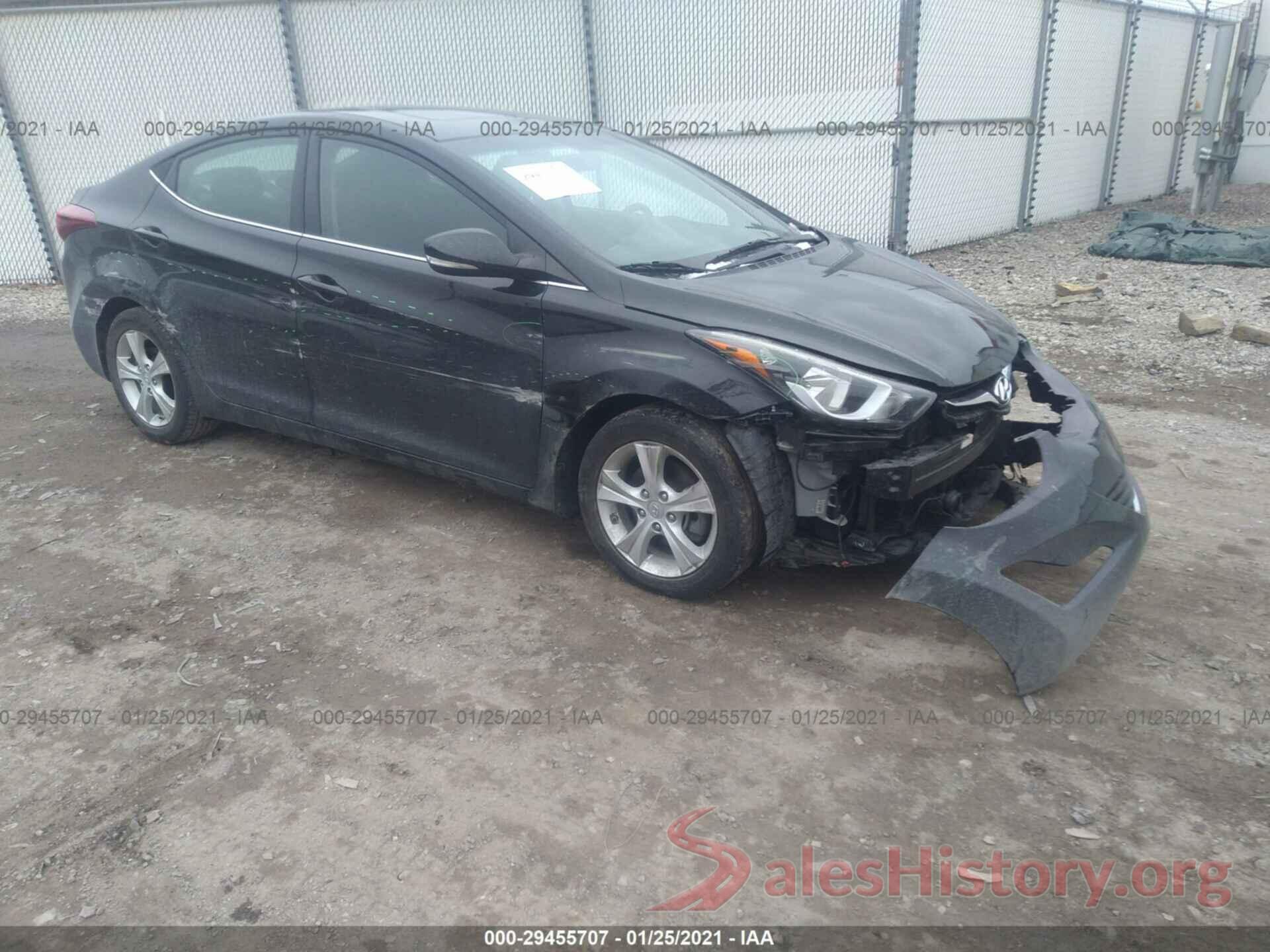 5NPDH4AE4GH734715 2016 HYUNDAI ELANTRA