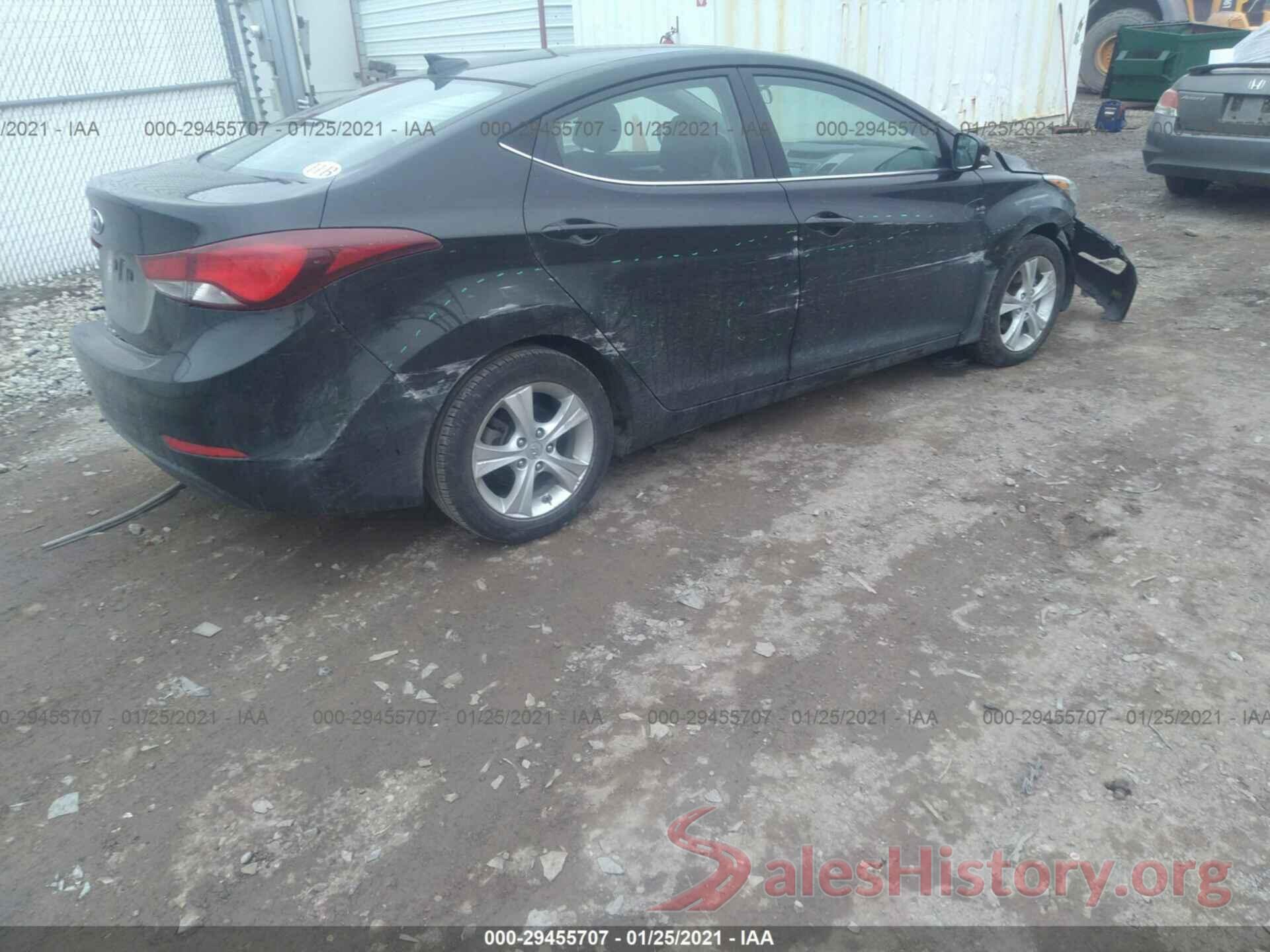 5NPDH4AE4GH734715 2016 HYUNDAI ELANTRA