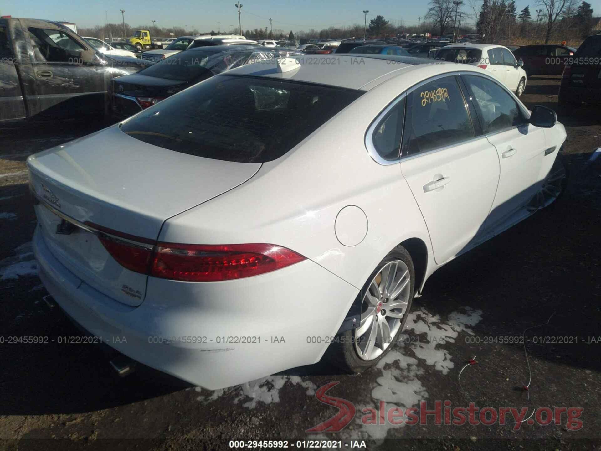 SAJBK4BV9GCY23989 2016 JAGUAR XF