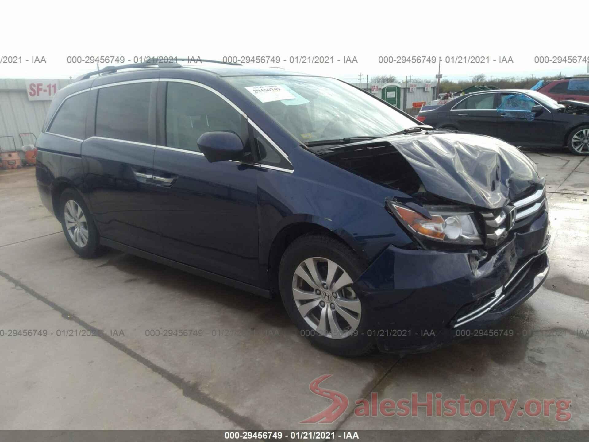 5FNRL5H30GB121245 2016 HONDA ODYSSEY