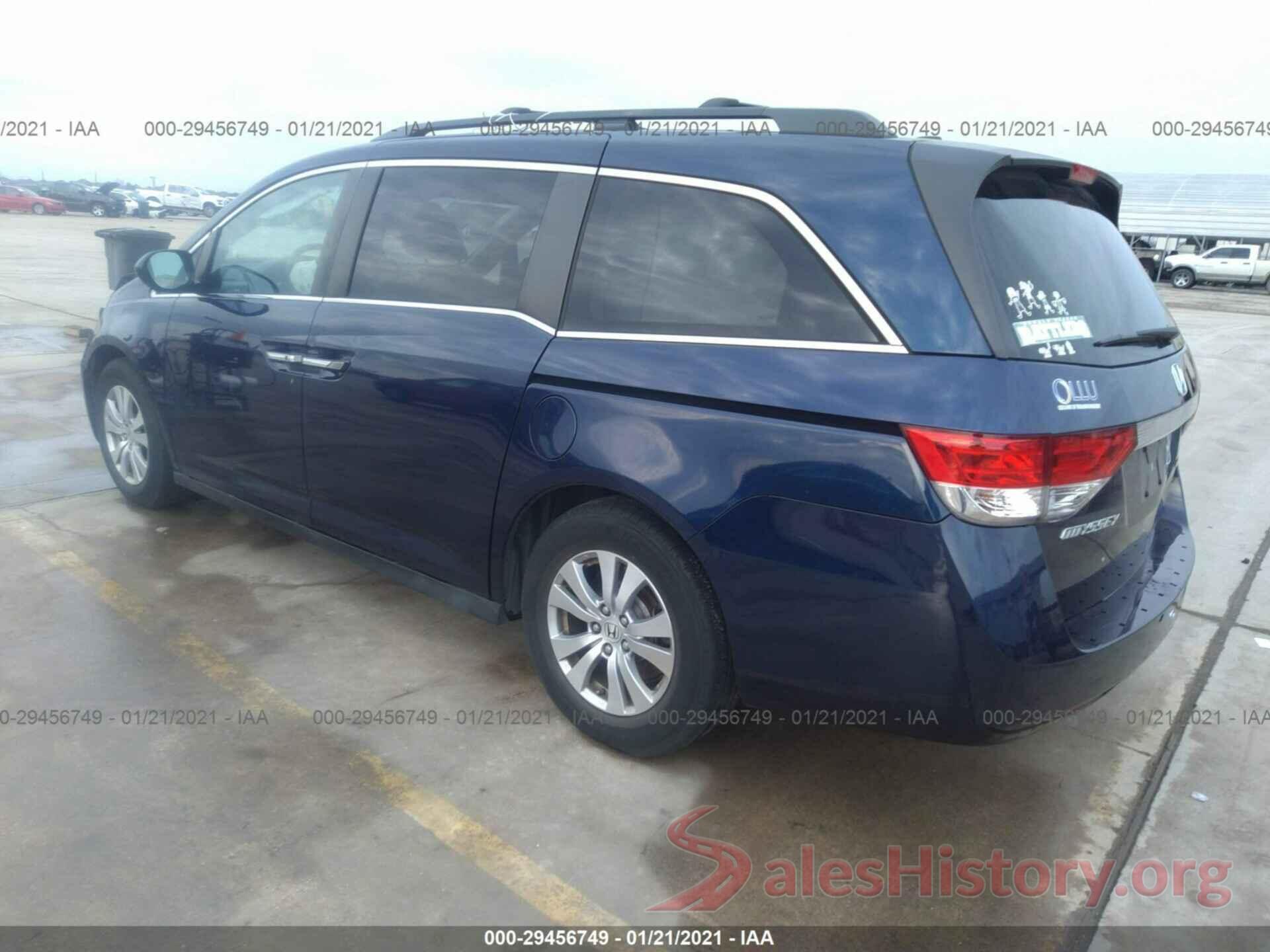 5FNRL5H30GB121245 2016 HONDA ODYSSEY