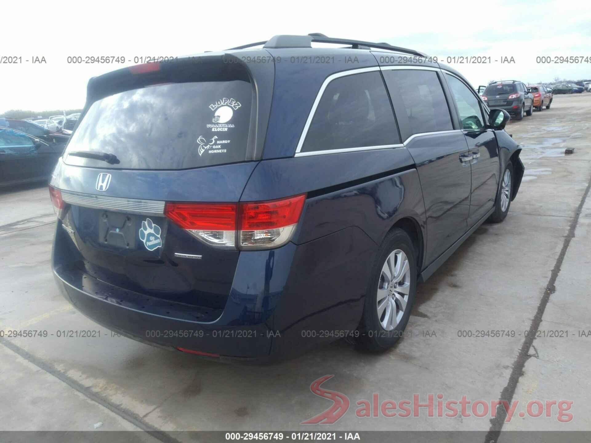 5FNRL5H30GB121245 2016 HONDA ODYSSEY