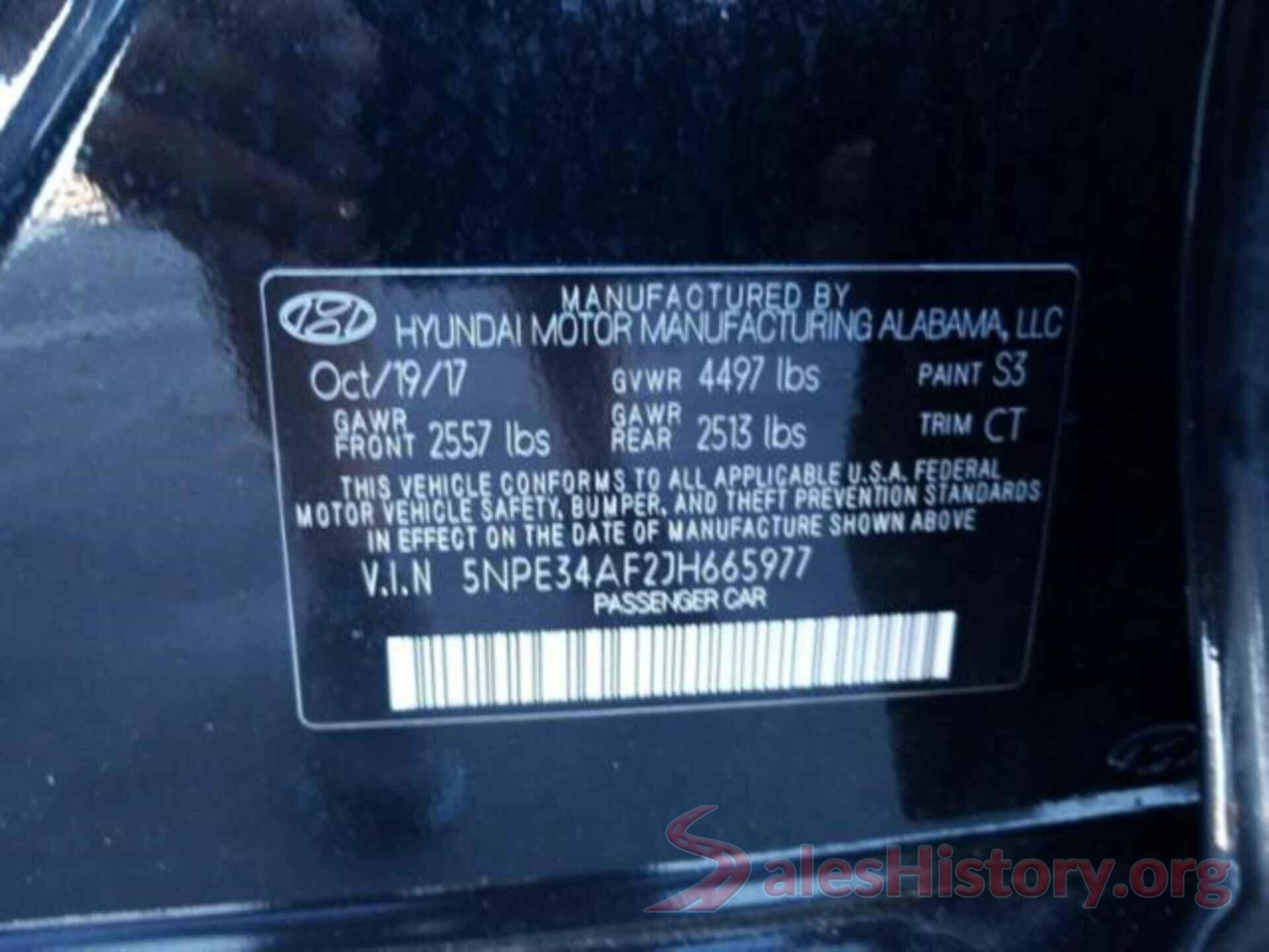 5NPE34AF2JH665977 2018 HYUNDAI SONATA