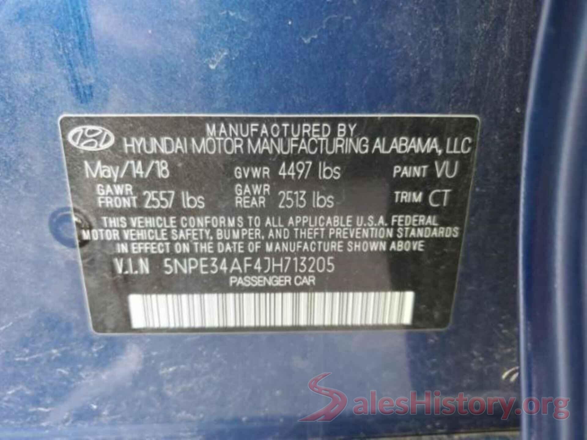 5NPE34AF4JH713205 2018 HYUNDAI SONATA