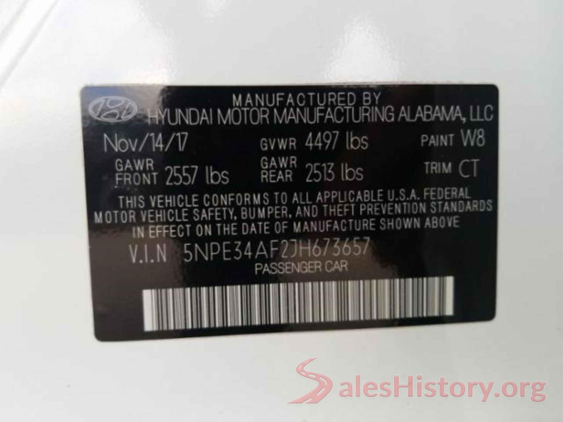 5NPE34AF2JH673657 2018 HYUNDAI SONATA