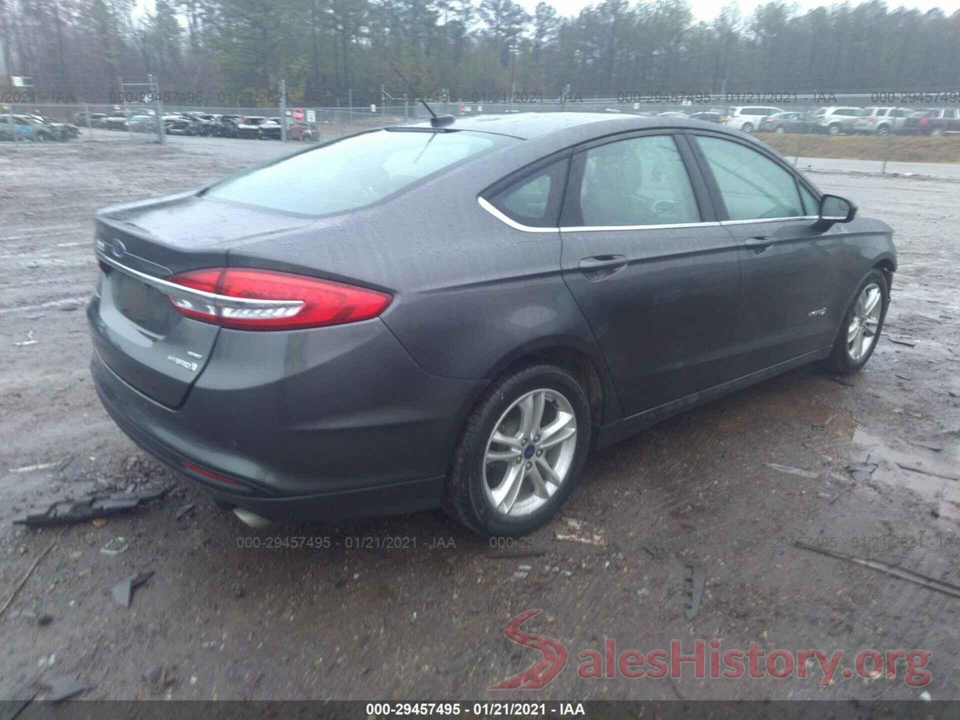 3FA6P0LU4JR287127 2018 FORD FUSION HYBRID