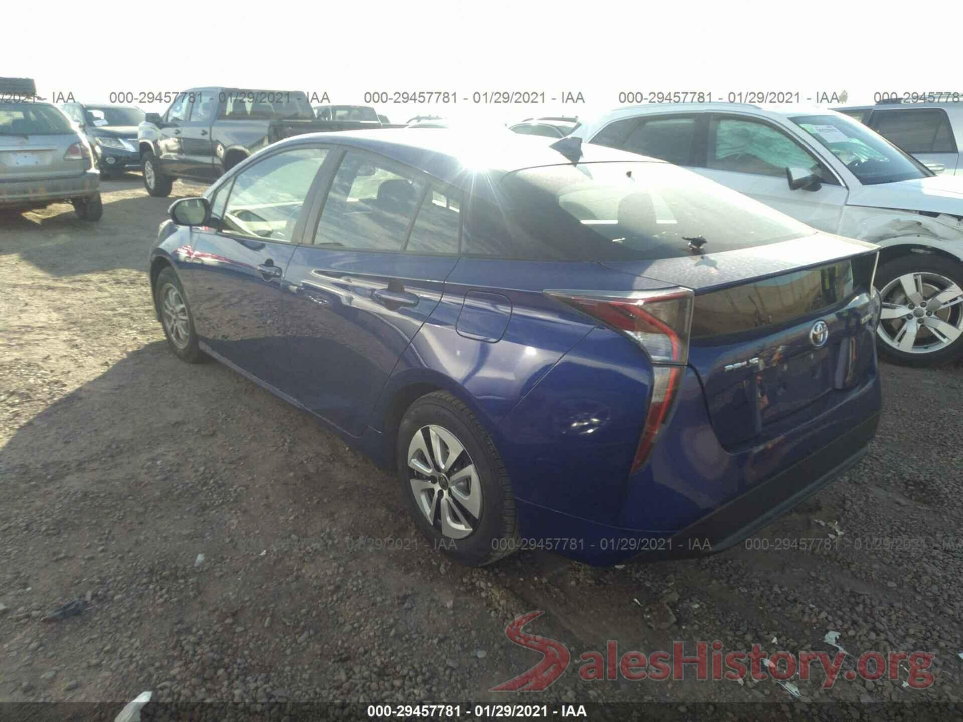 JTDKARFU0G3504108 2016 TOYOTA PRIUS