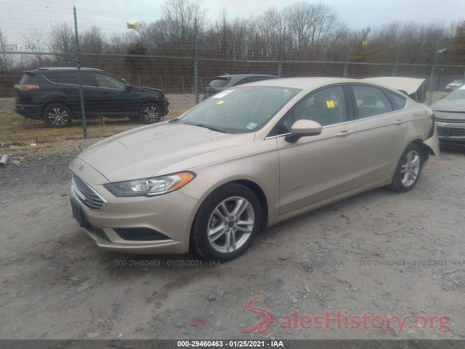 3FA6P0LU8JR207019 2018 FORD FUSION HYBRID