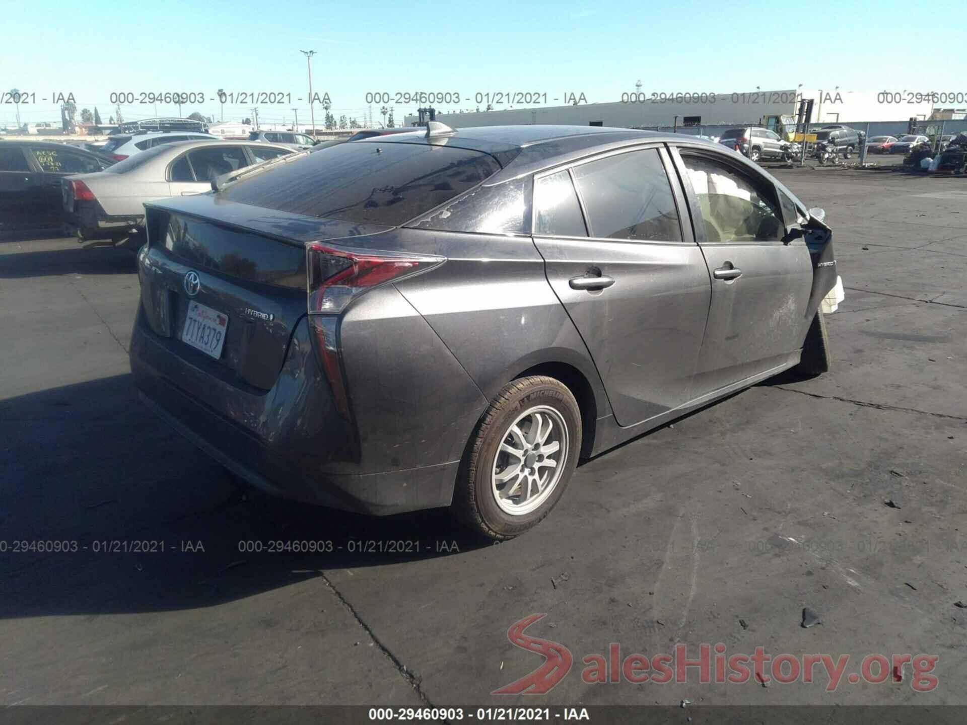 JTDKBRFU4G3017278 2016 TOYOTA PRIUS