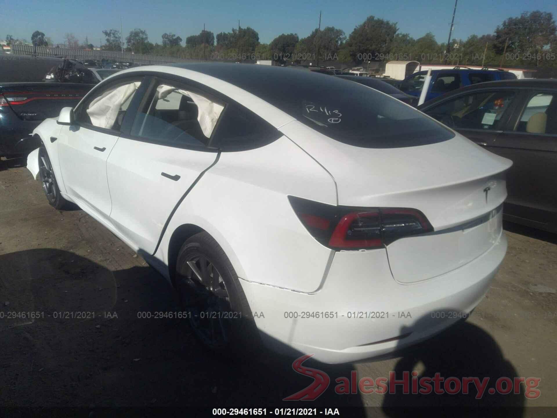 5YJ3E1EA7MF871491 2021 TESLA MODEL 3