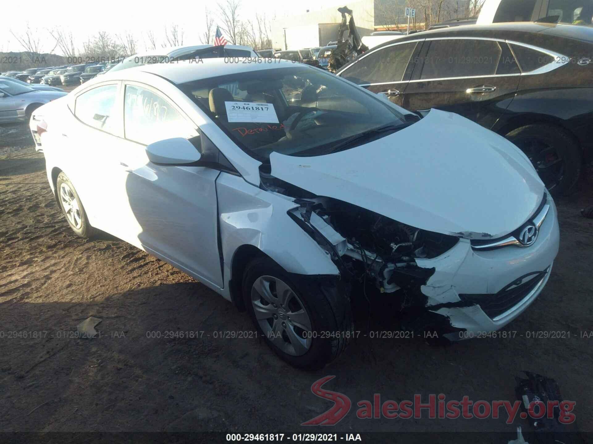 5NPDH4AE3GH712429 2016 HYUNDAI ELANTRA