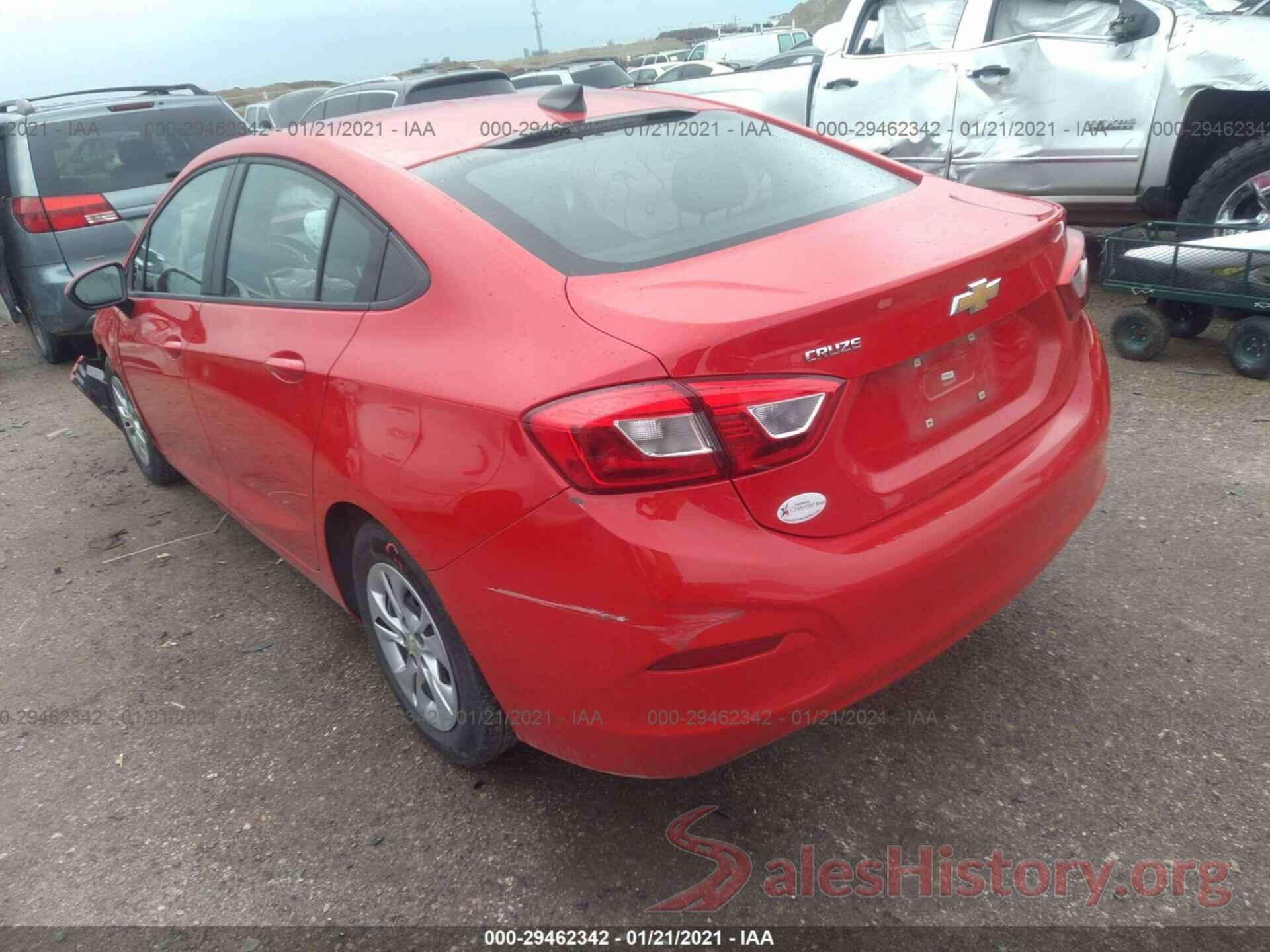 1G1BJ5SM6K7103445 2019 CHEVROLET CRUZE