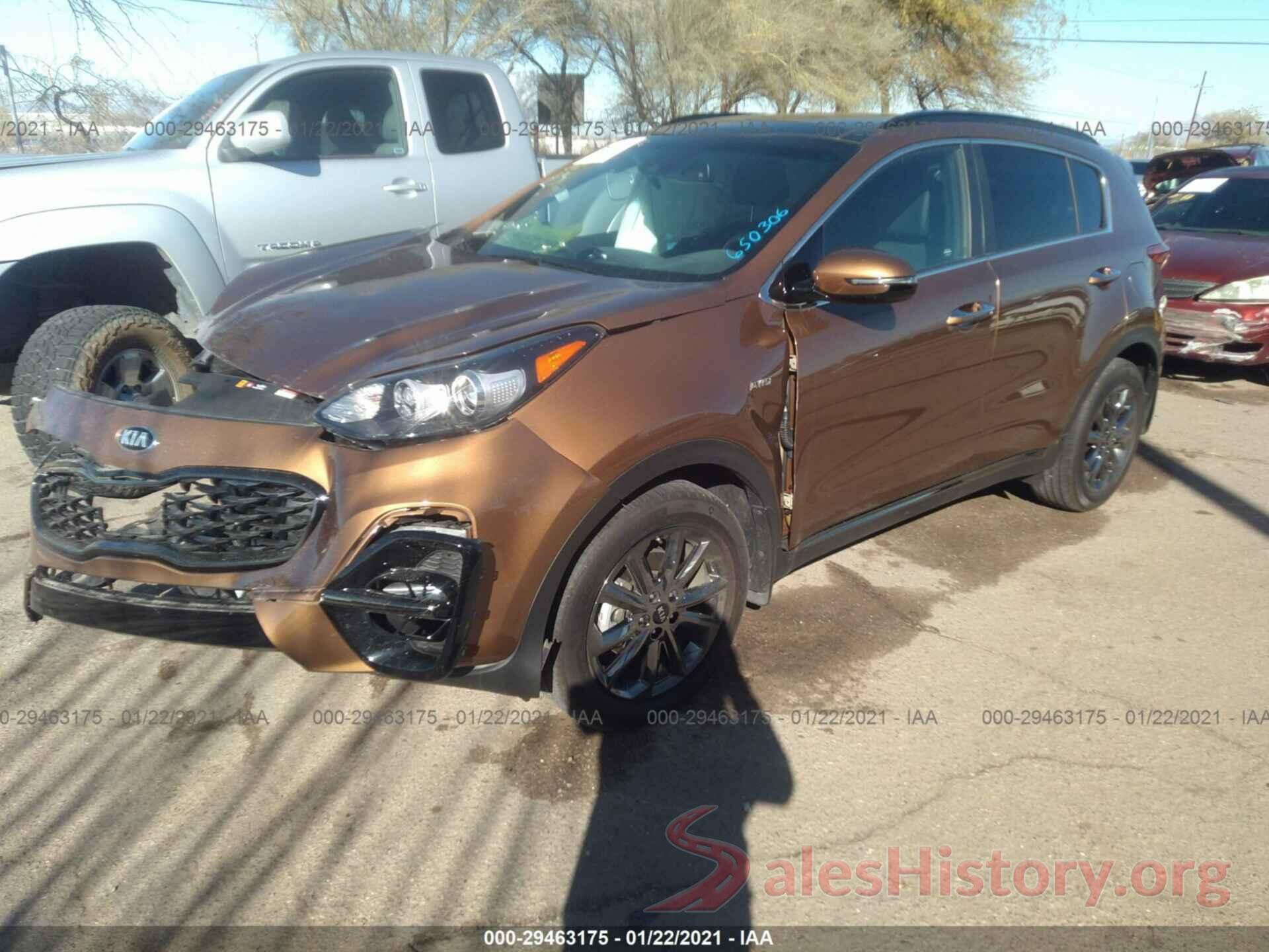 KNDP6CAC2L7650306 2020 KIA SPORTAGE