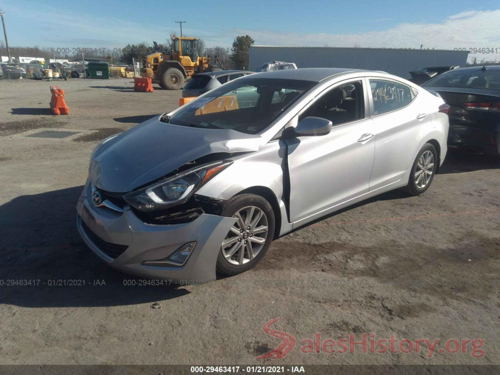 KMHDH4AE0GU541849 2016 HYUNDAI ELANTRA