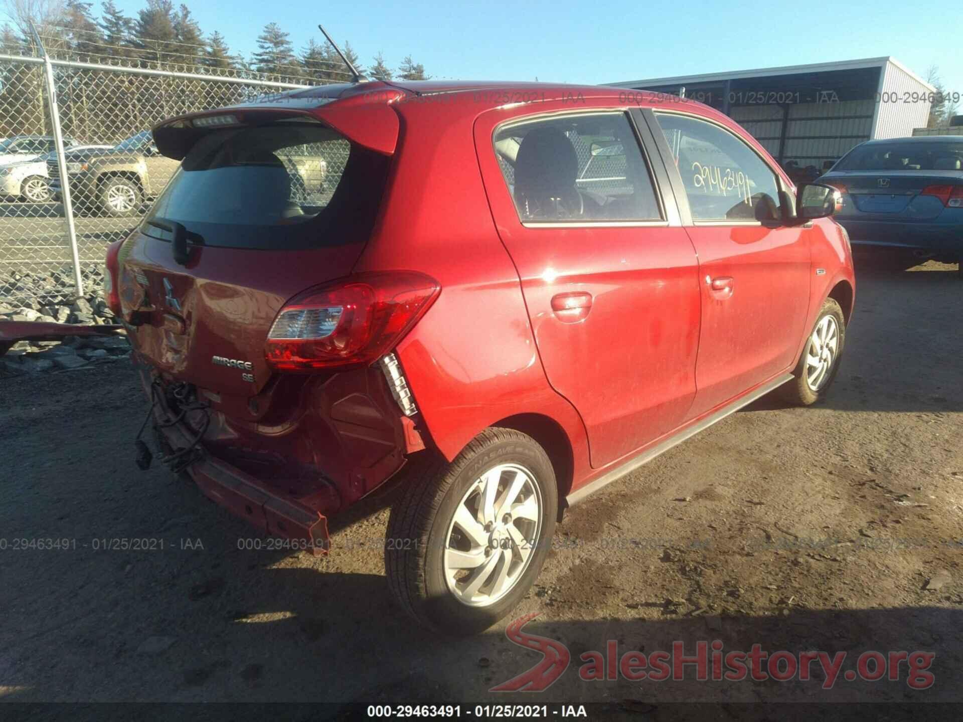 ML32A4HJ3KH006182 2019 MITSUBISHI MIRAGE