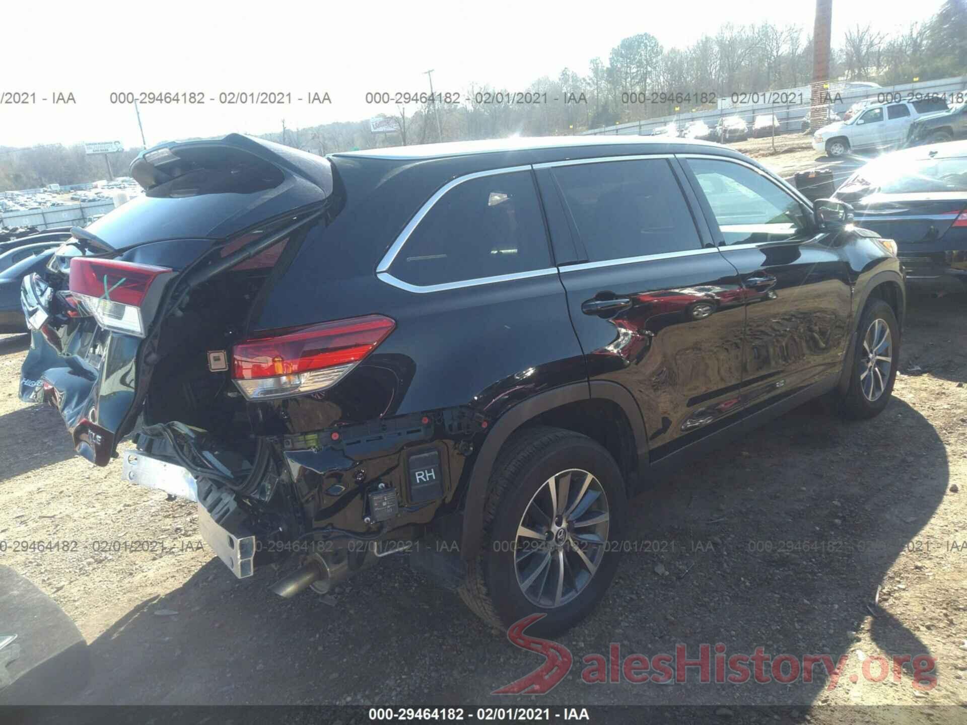 5TDKZRFH3KS567920 2019 TOYOTA HIGHLANDER