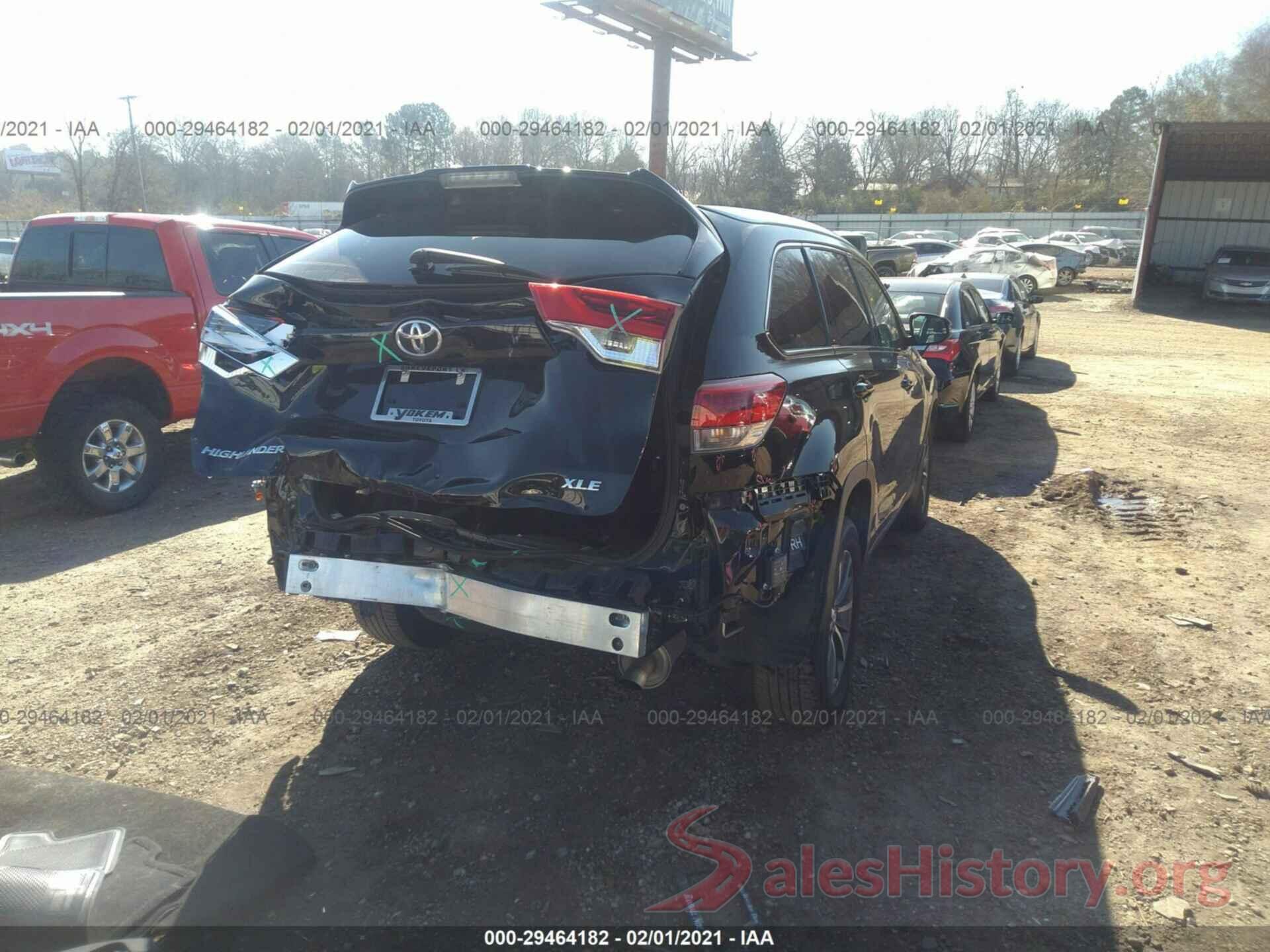 5TDKZRFH3KS567920 2019 TOYOTA HIGHLANDER