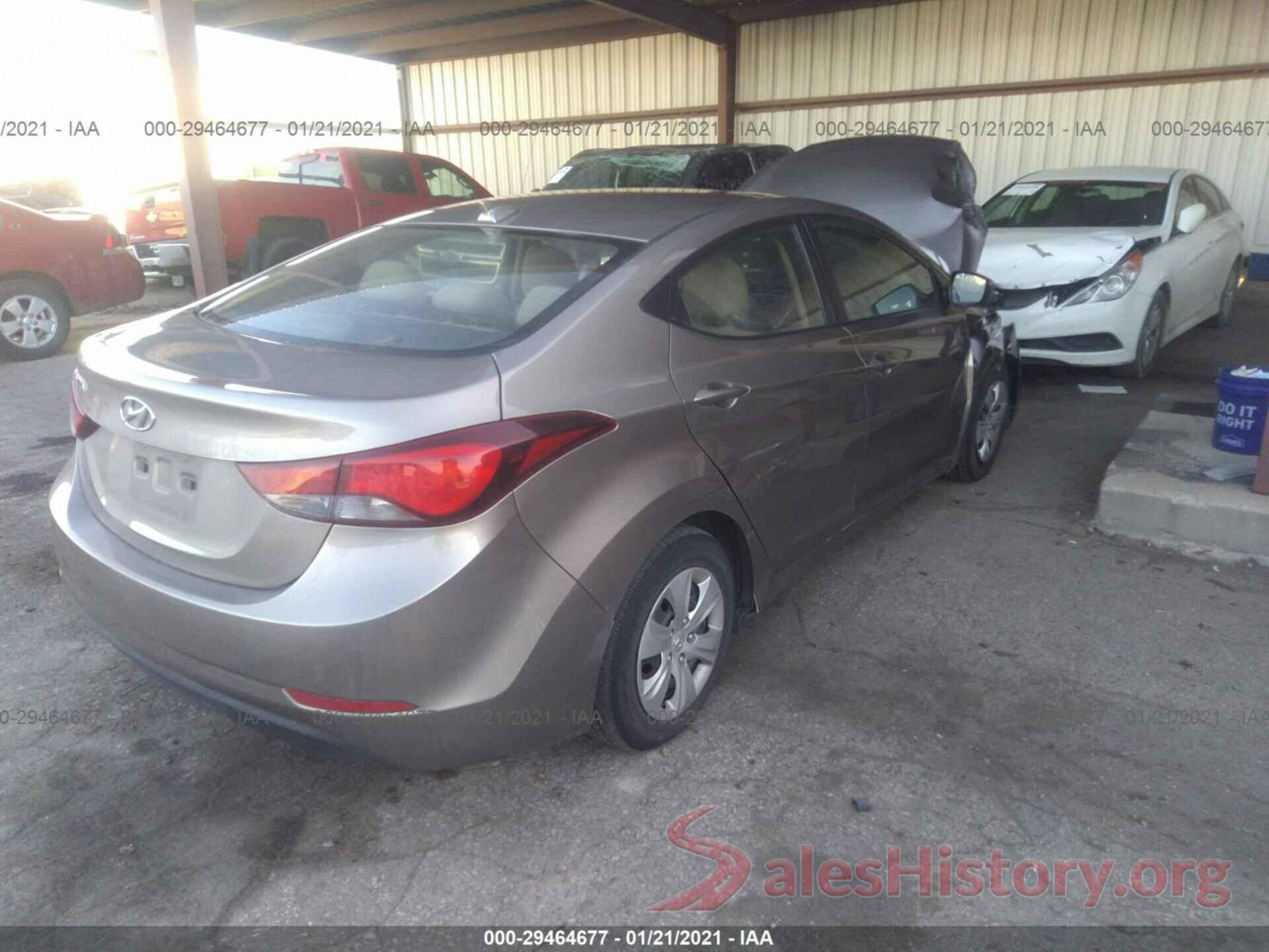 5NPDH4AE0GH700867 2016 HYUNDAI ELANTRA