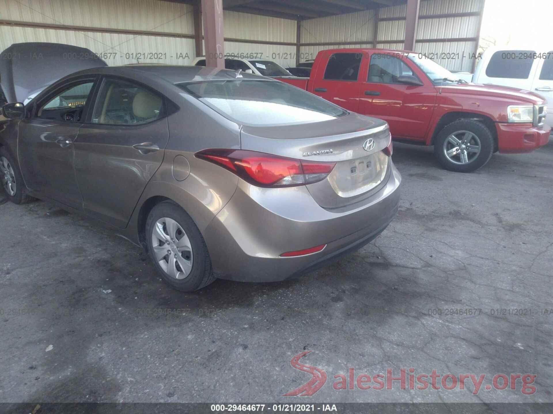 5NPDH4AE0GH700867 2016 HYUNDAI ELANTRA