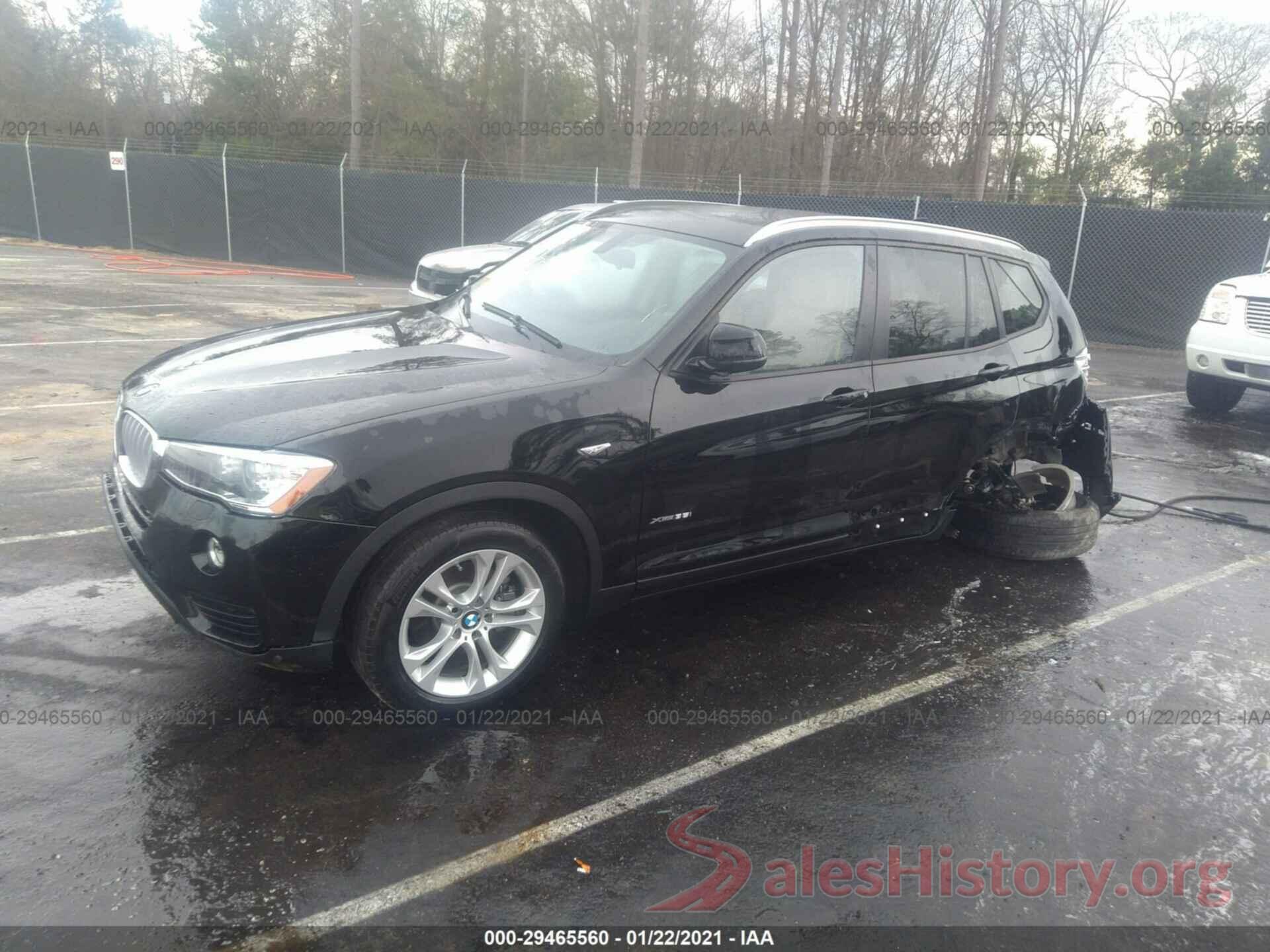 5UXWX7C55H0U40201 2017 BMW X3