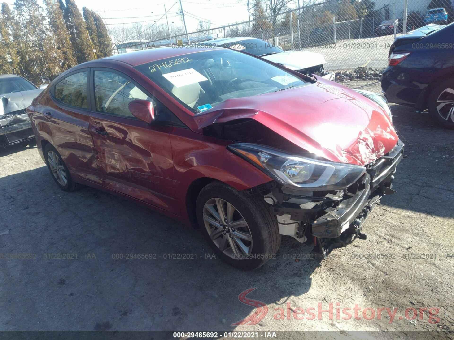 5NPDH4AE1GH762794 2016 HYUNDAI ELANTRA