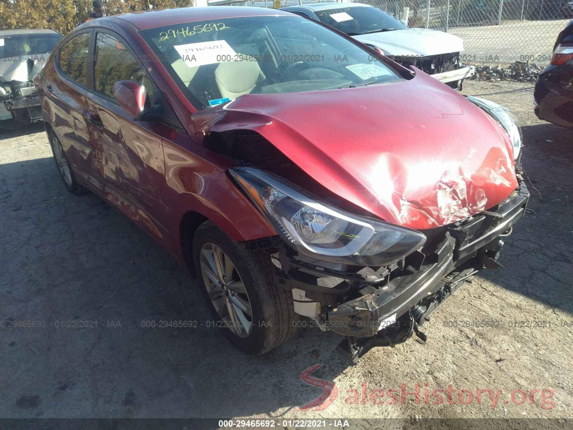 5NPDH4AE1GH762794 2016 HYUNDAI ELANTRA