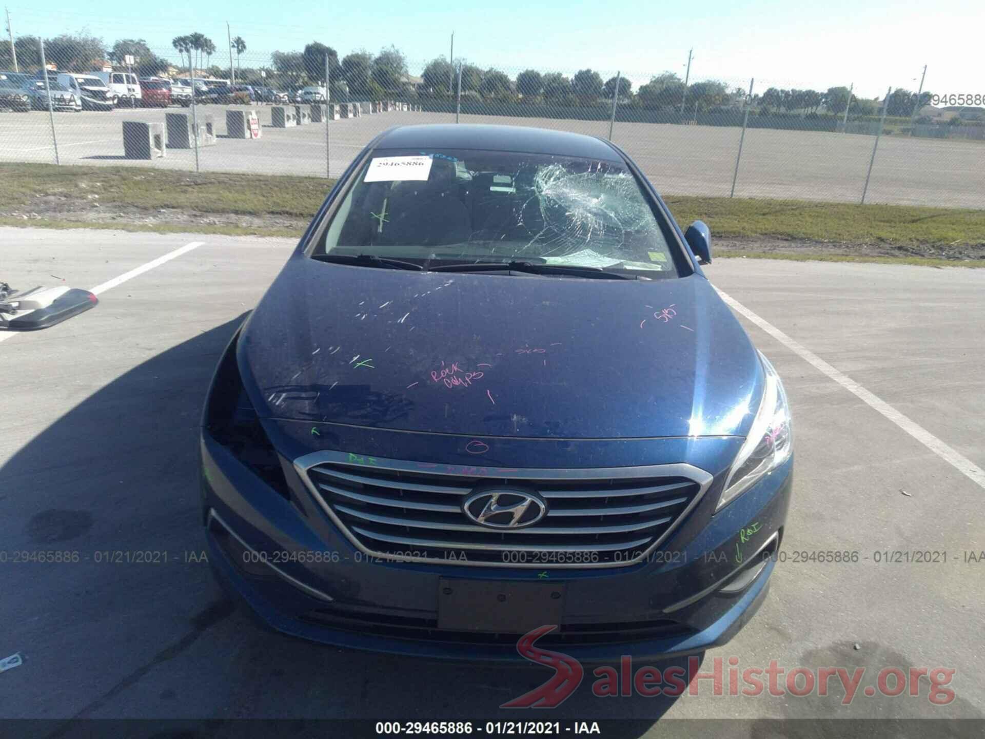 5NPE24AF0GH377919 2016 HYUNDAI SONATA