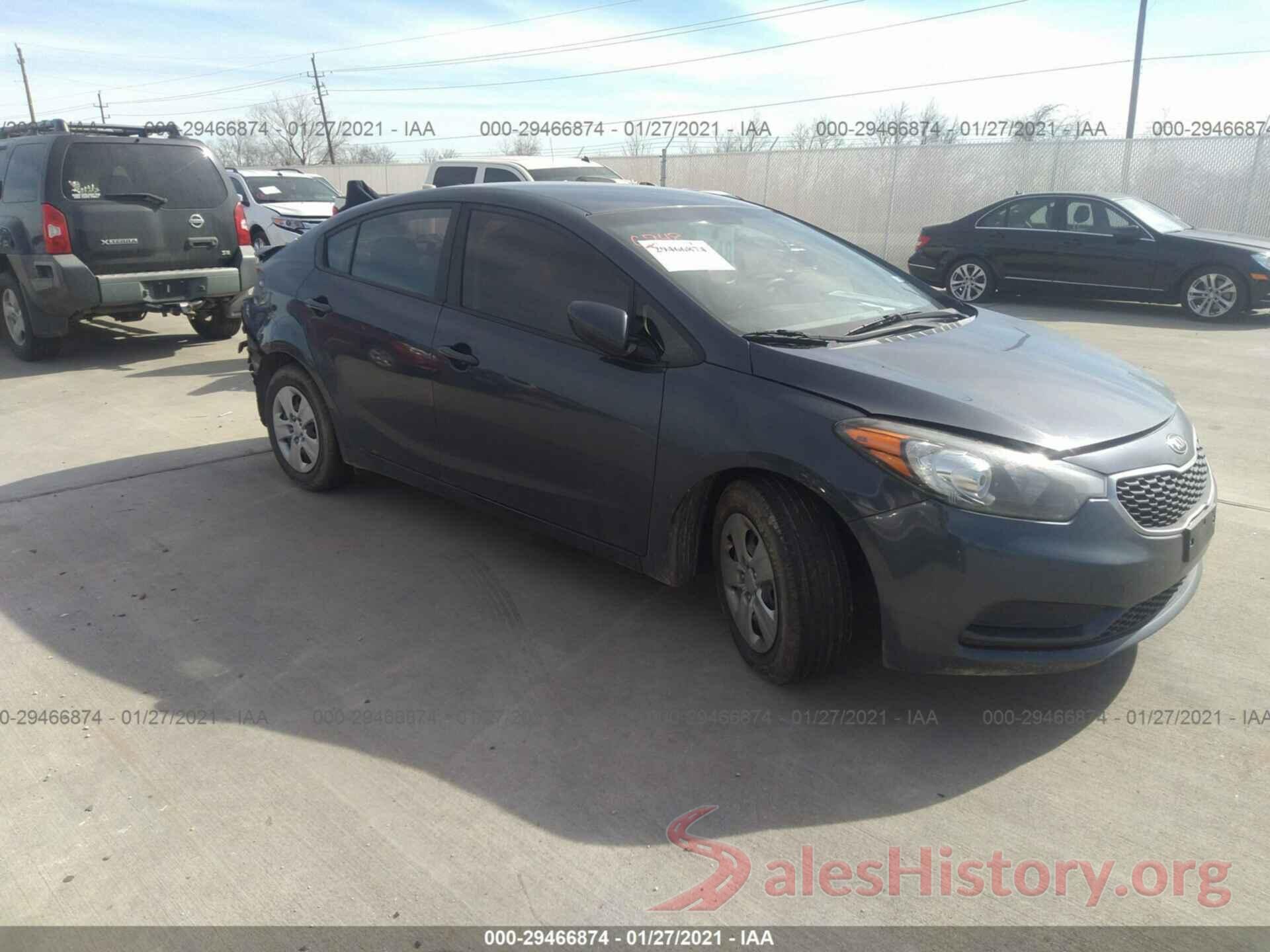 KNAFK4A64G5585190 2016 KIA FORTE