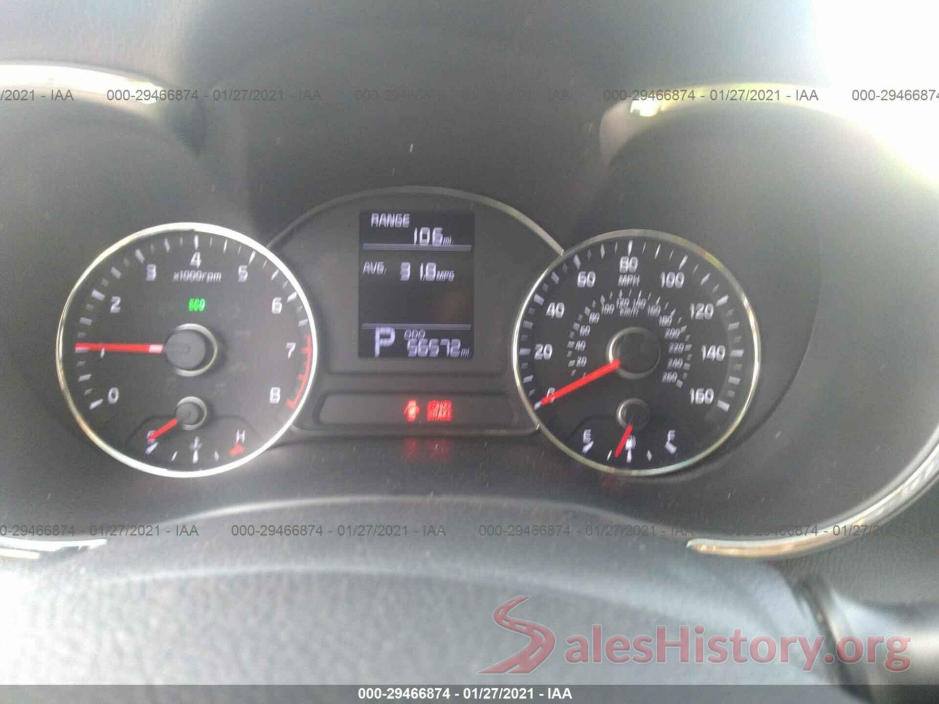 KNAFK4A64G5585190 2016 KIA FORTE