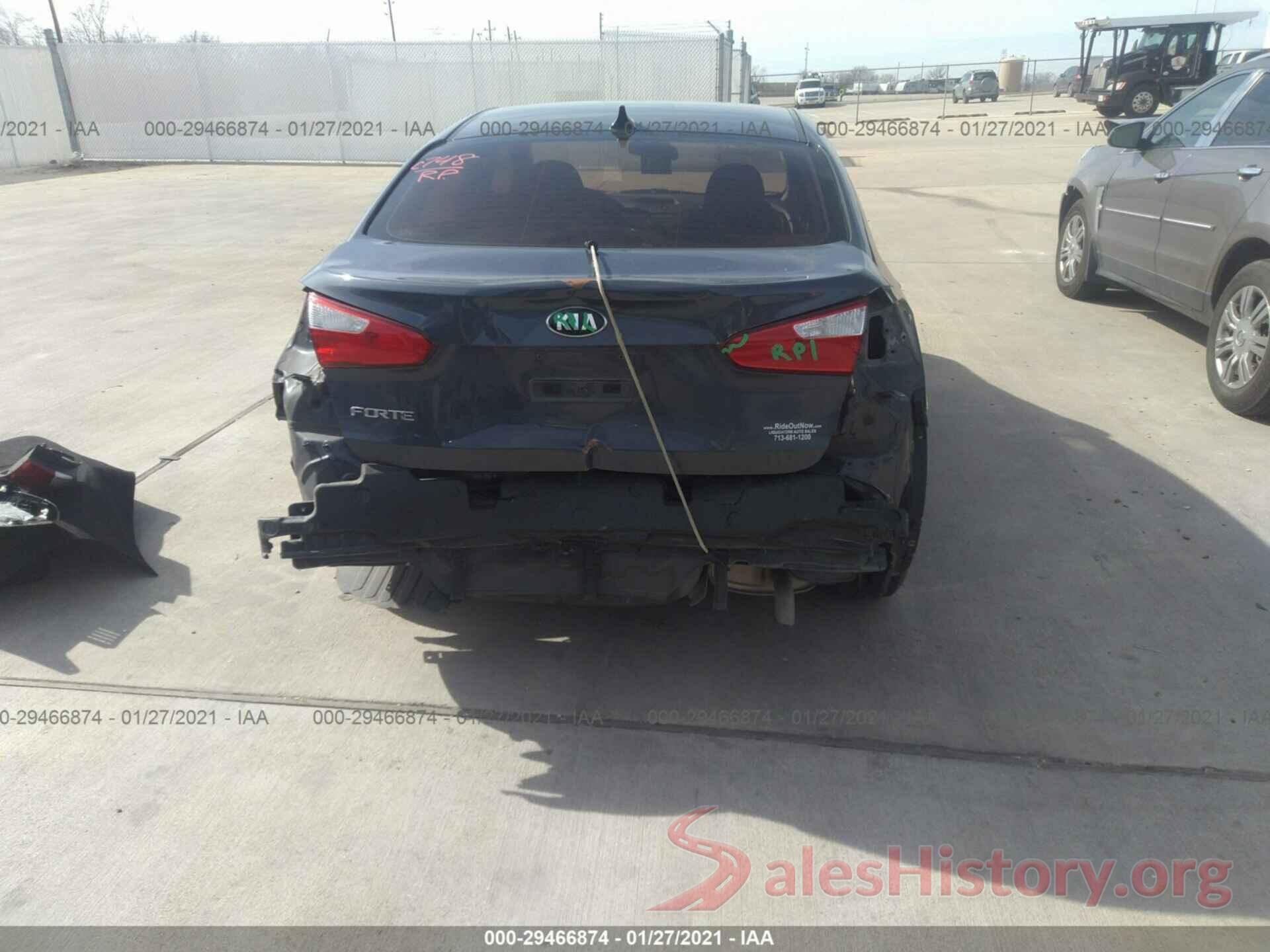 KNAFK4A64G5585190 2016 KIA FORTE