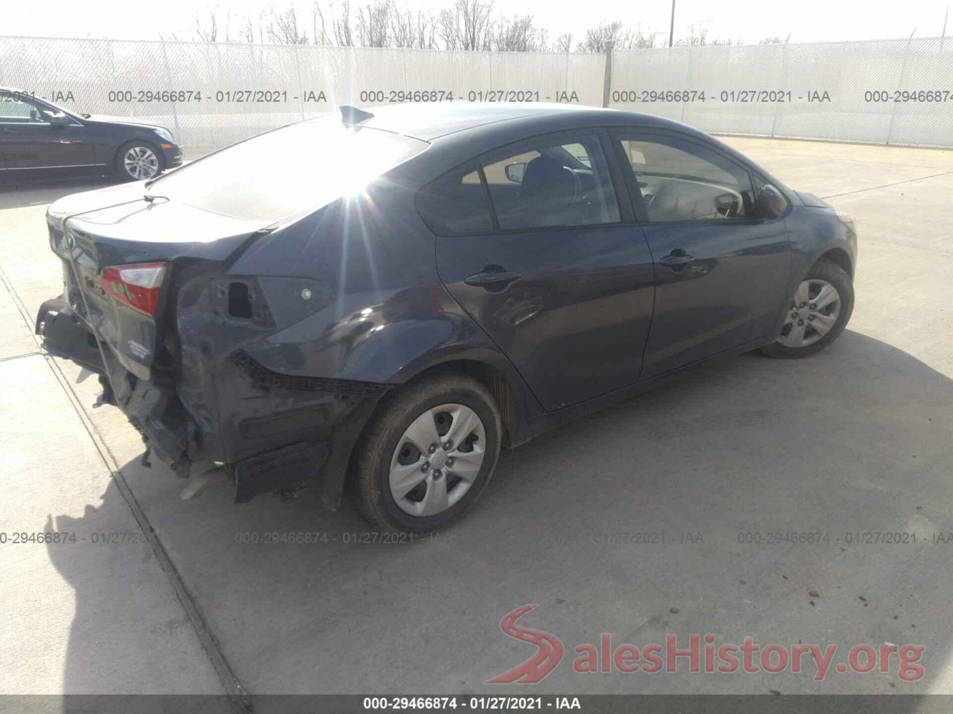 KNAFK4A64G5585190 2016 KIA FORTE