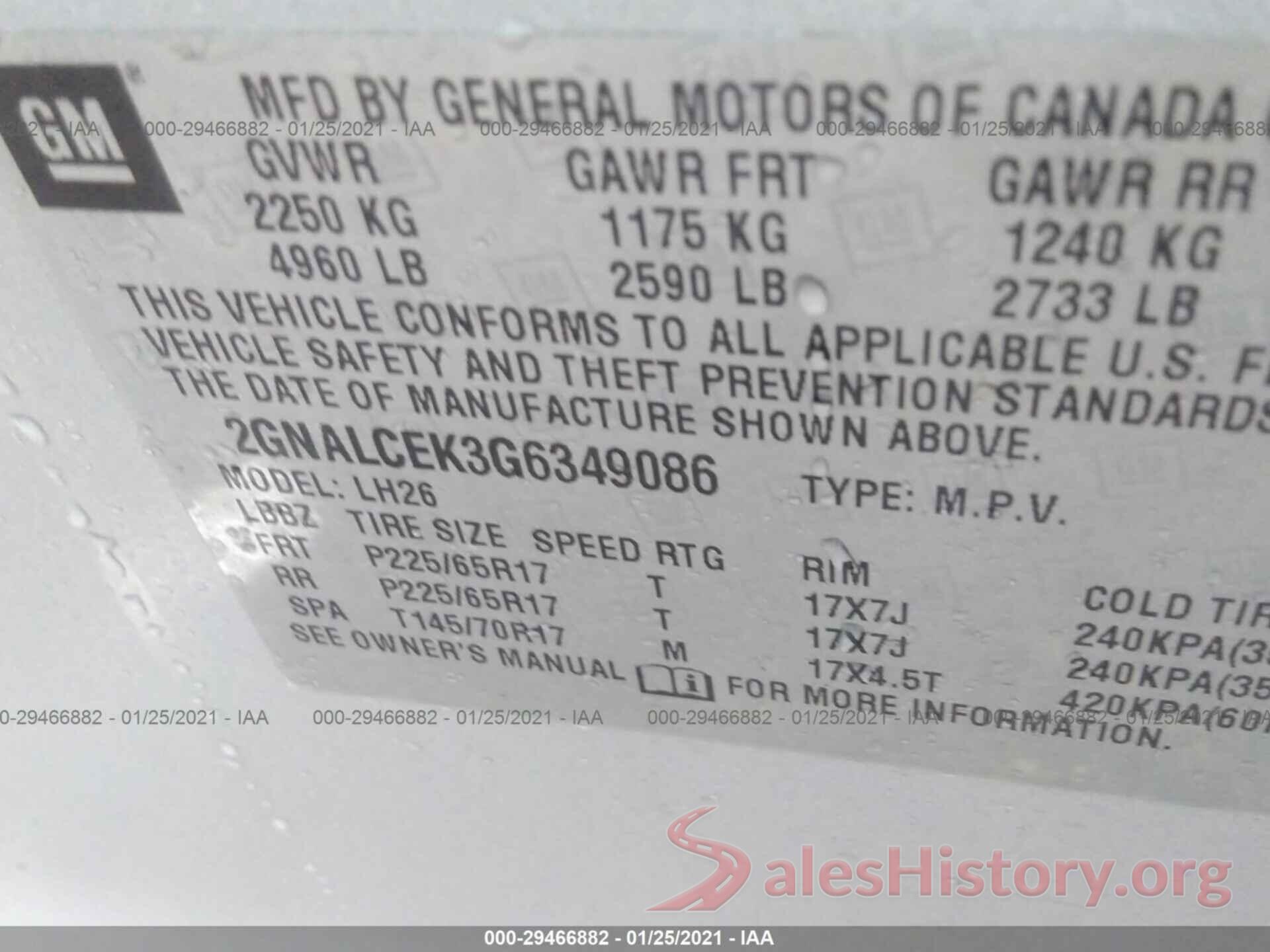 2GNALCEK3G6349086 2016 CHEVROLET EQUINOX