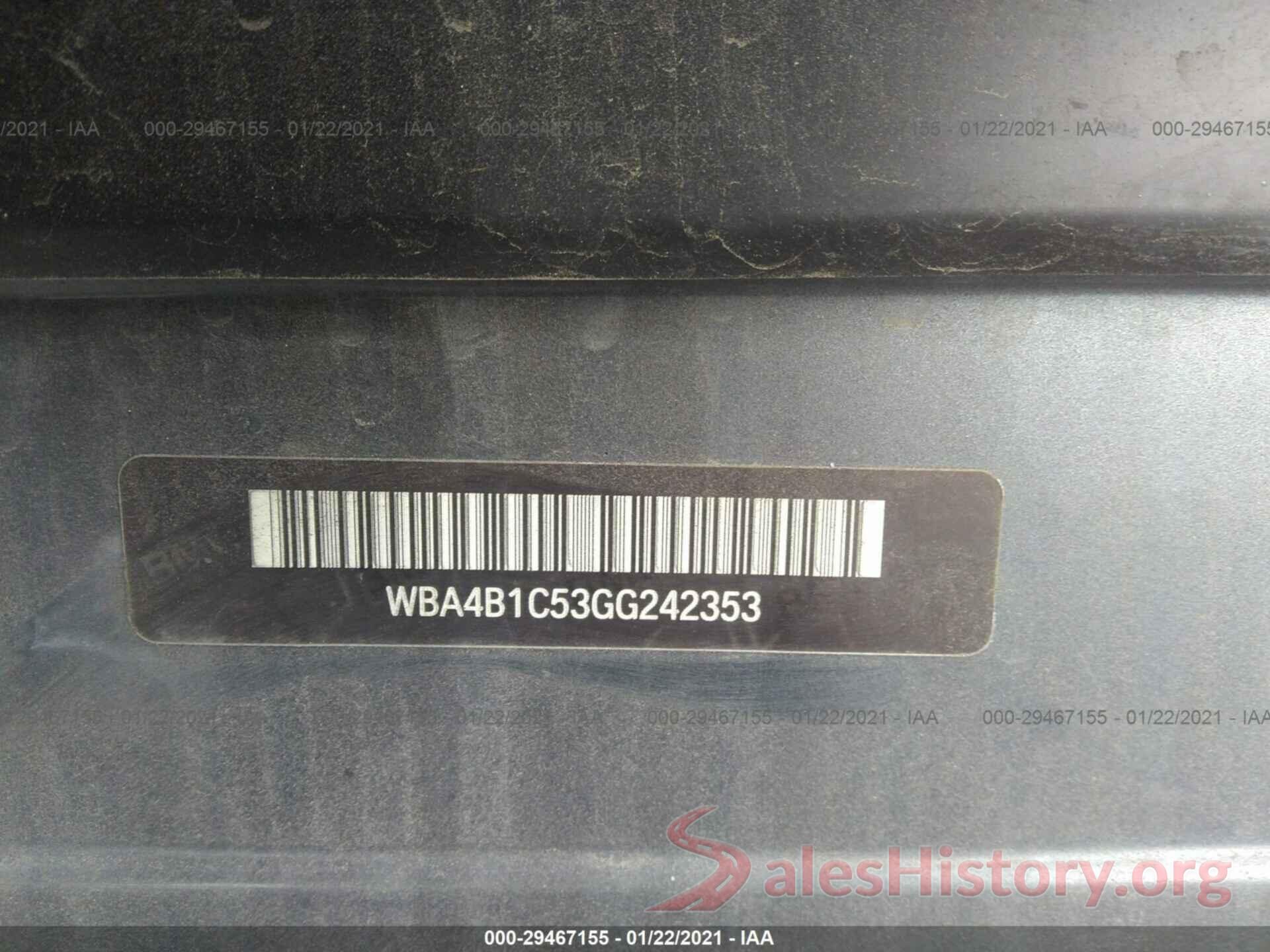 WBA4B1C53GG242353 2016 BMW 4 SERIES