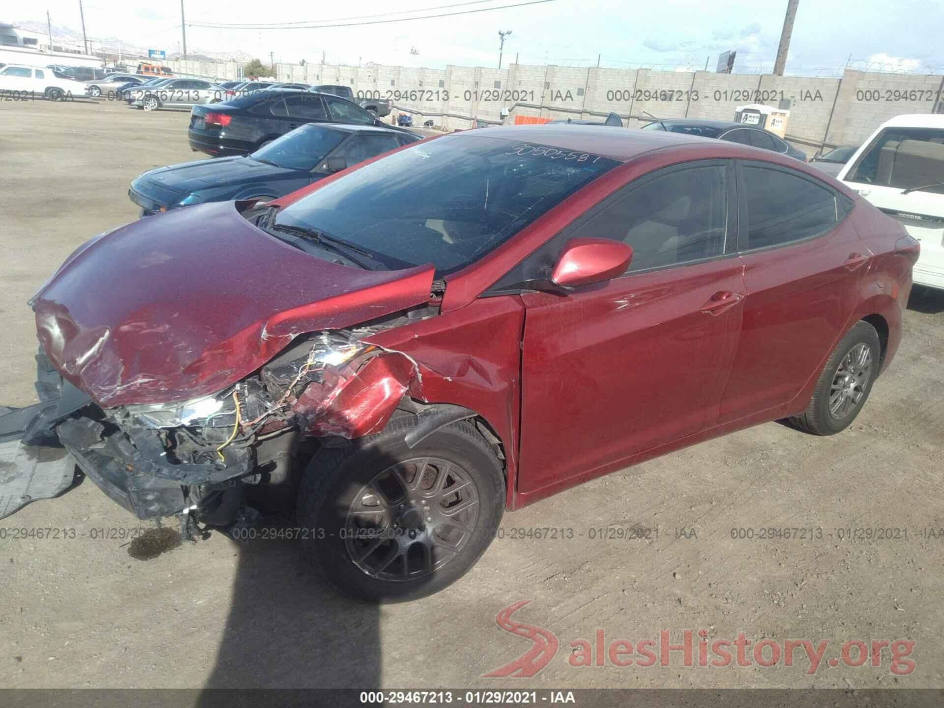 5NPDH4AE7GH769443 2016 HYUNDAI ELANTRA