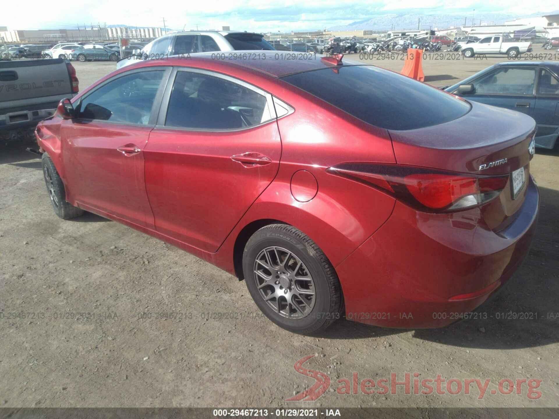 5NPDH4AE7GH769443 2016 HYUNDAI ELANTRA