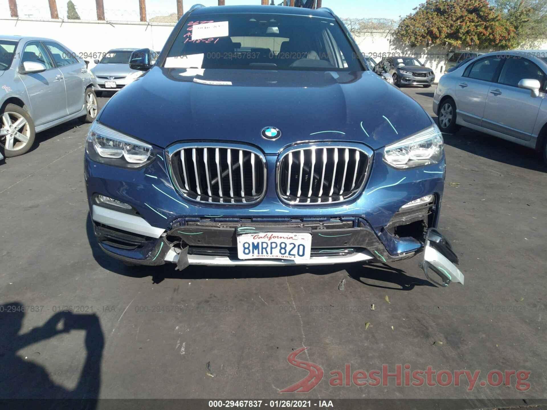 5UXTR7C54KLR48601 2019 BMW X3