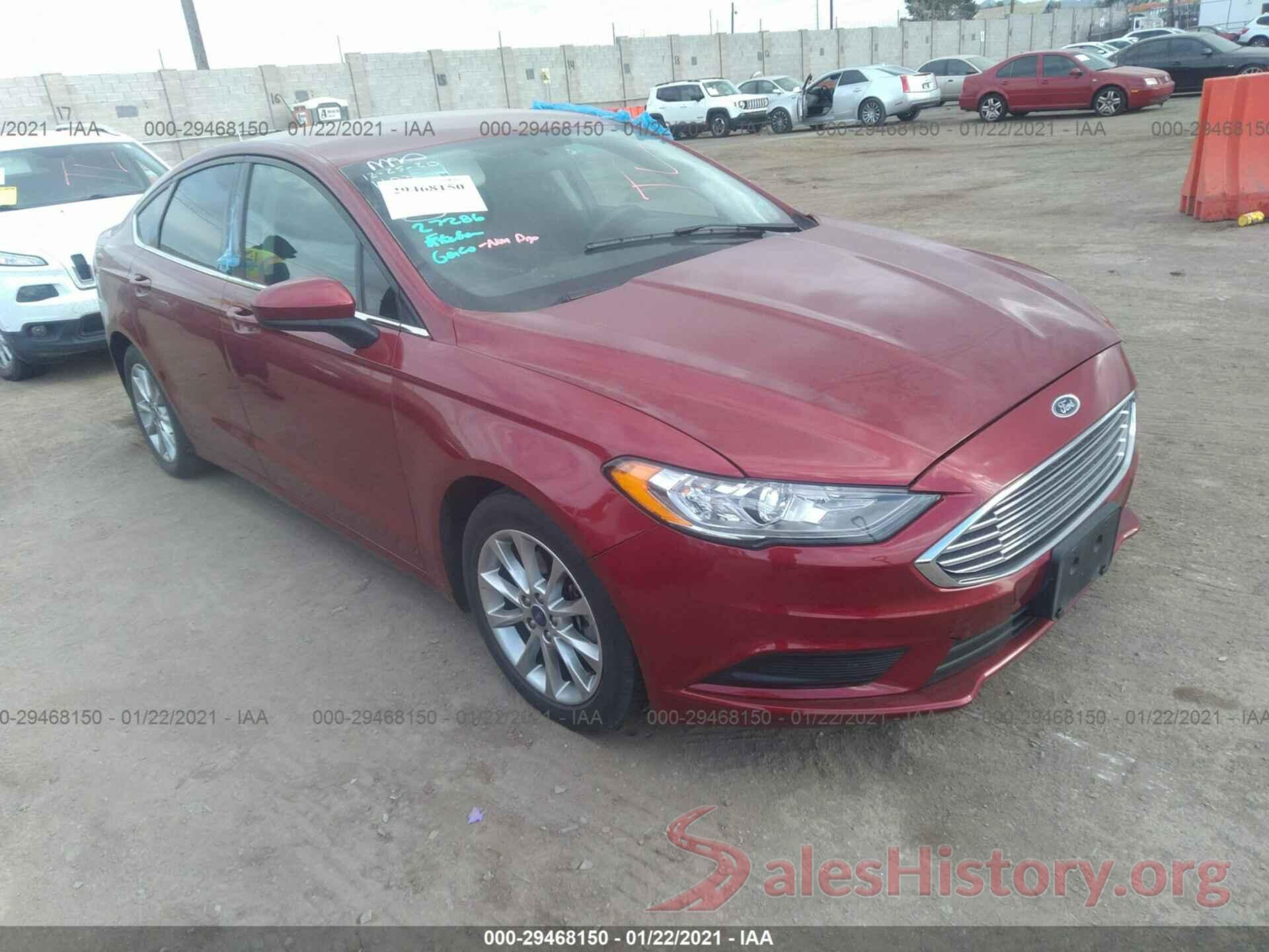 3FA6P0H73HR187274 2017 FORD FUSION