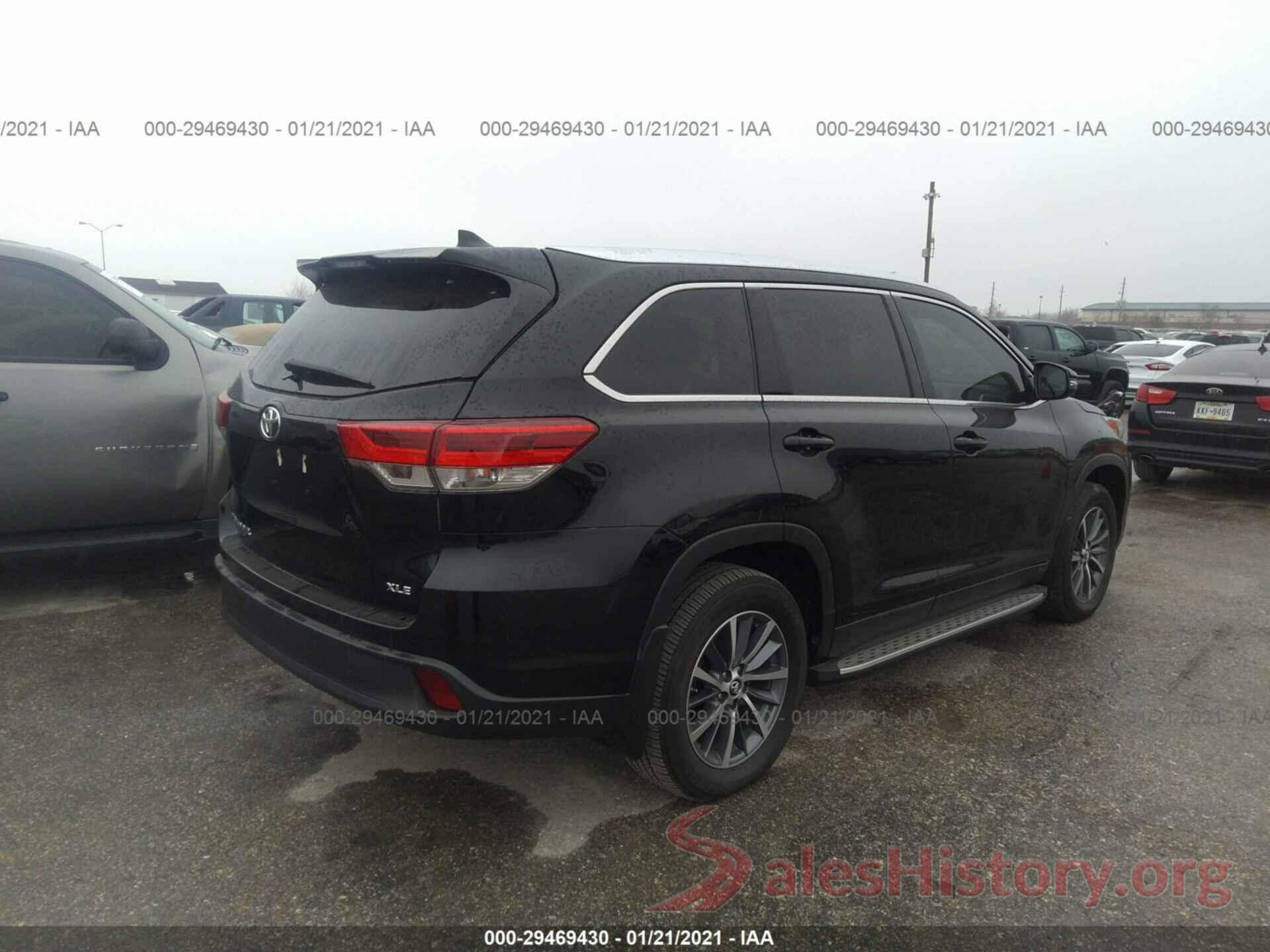 5TDKZRFH3KS365160 2019 TOYOTA HIGHLANDER