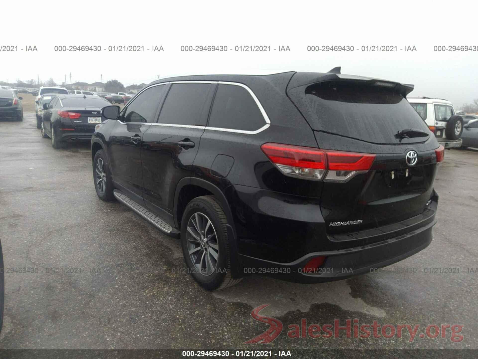 5TDKZRFH3KS365160 2019 TOYOTA HIGHLANDER