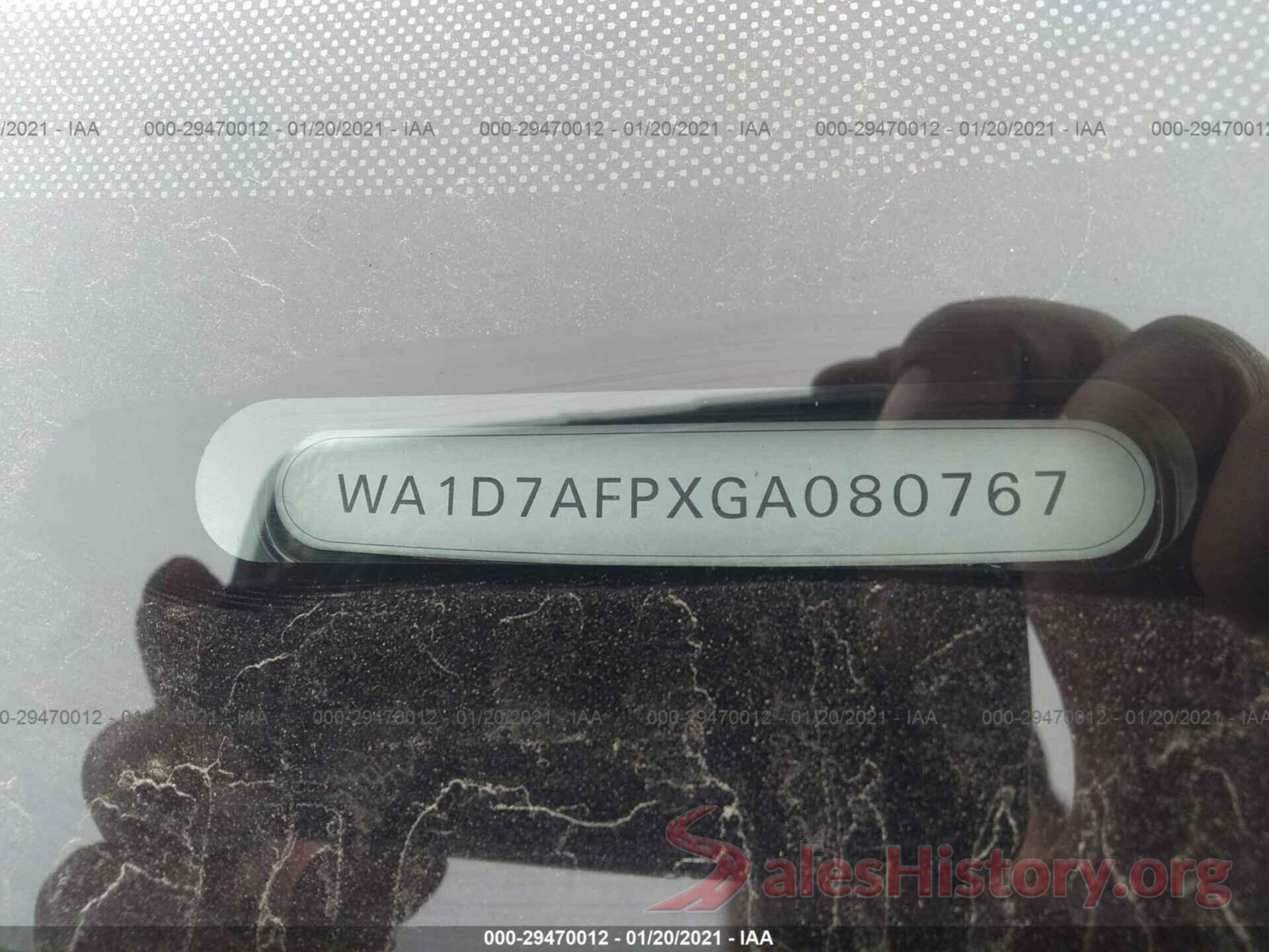 WA1D7AFPXGA080767 2016 AUDI Q5