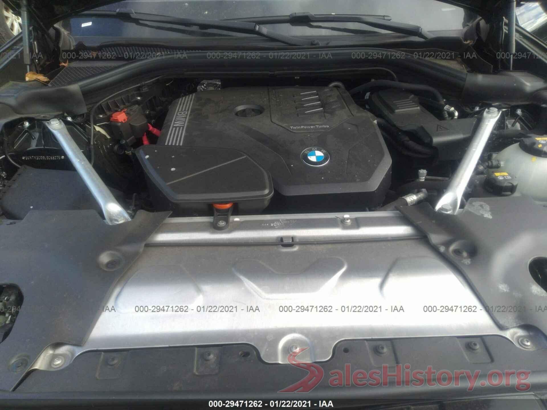 5UXTY3C08L9C63275 2020 BMW X3