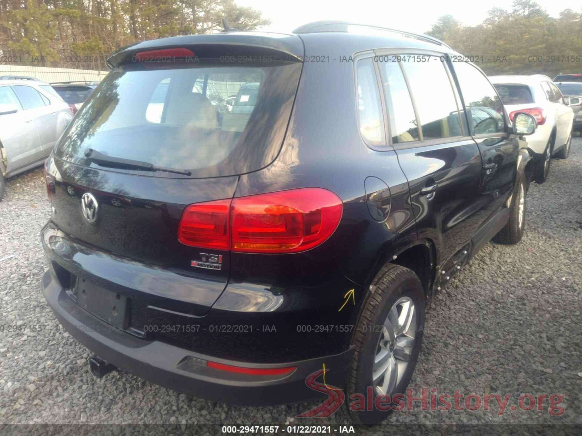 WVGBV7AX3GW001774 2016 VOLKSWAGEN TIGUAN