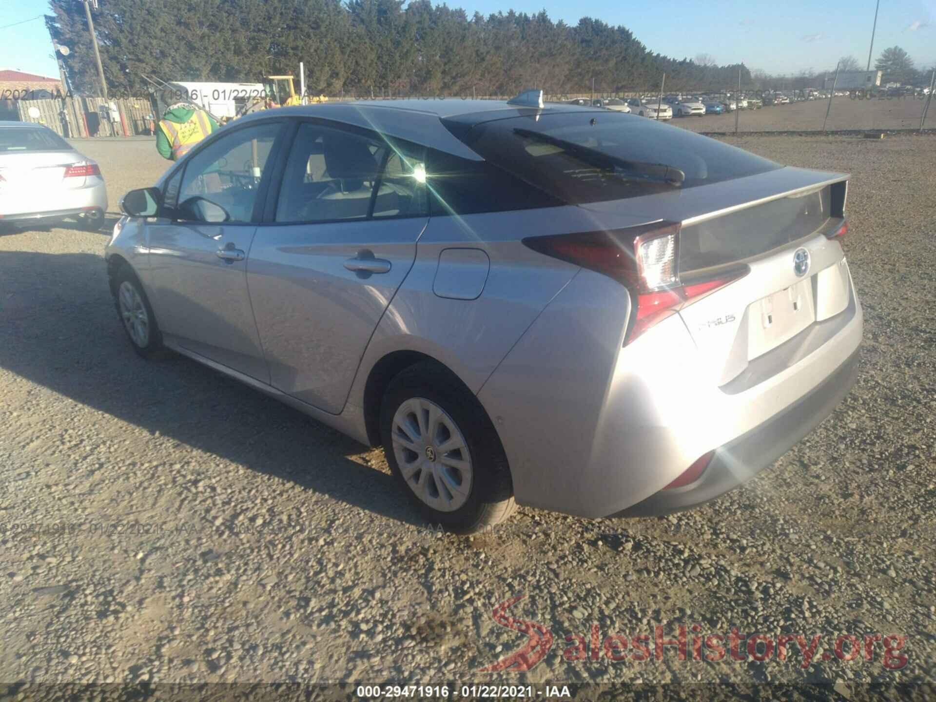 JTDKARFU7K3080855 2019 TOYOTA PRIUS