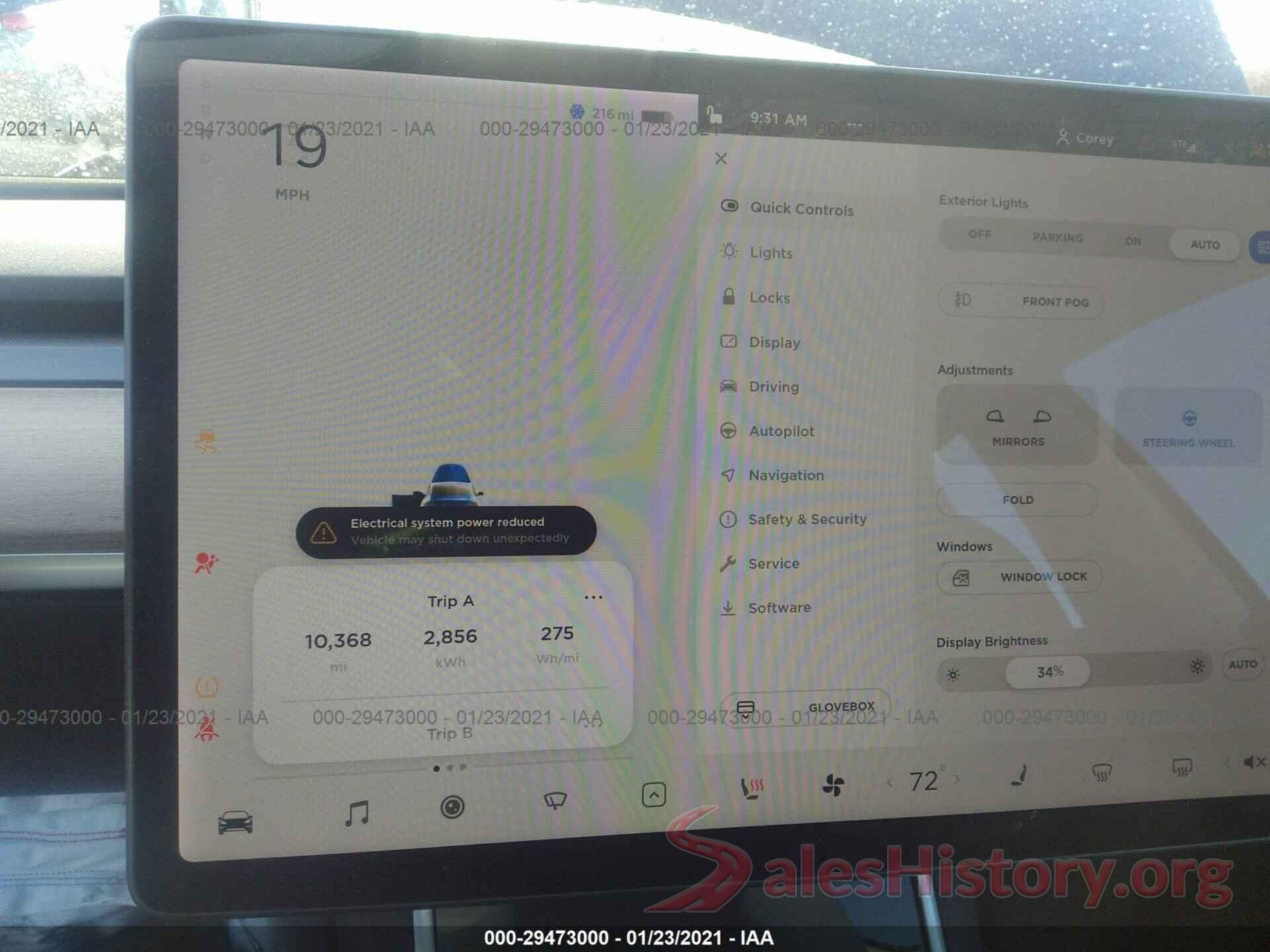 5YJ3E1EBXLF617264 2020 TESLA MODEL 3