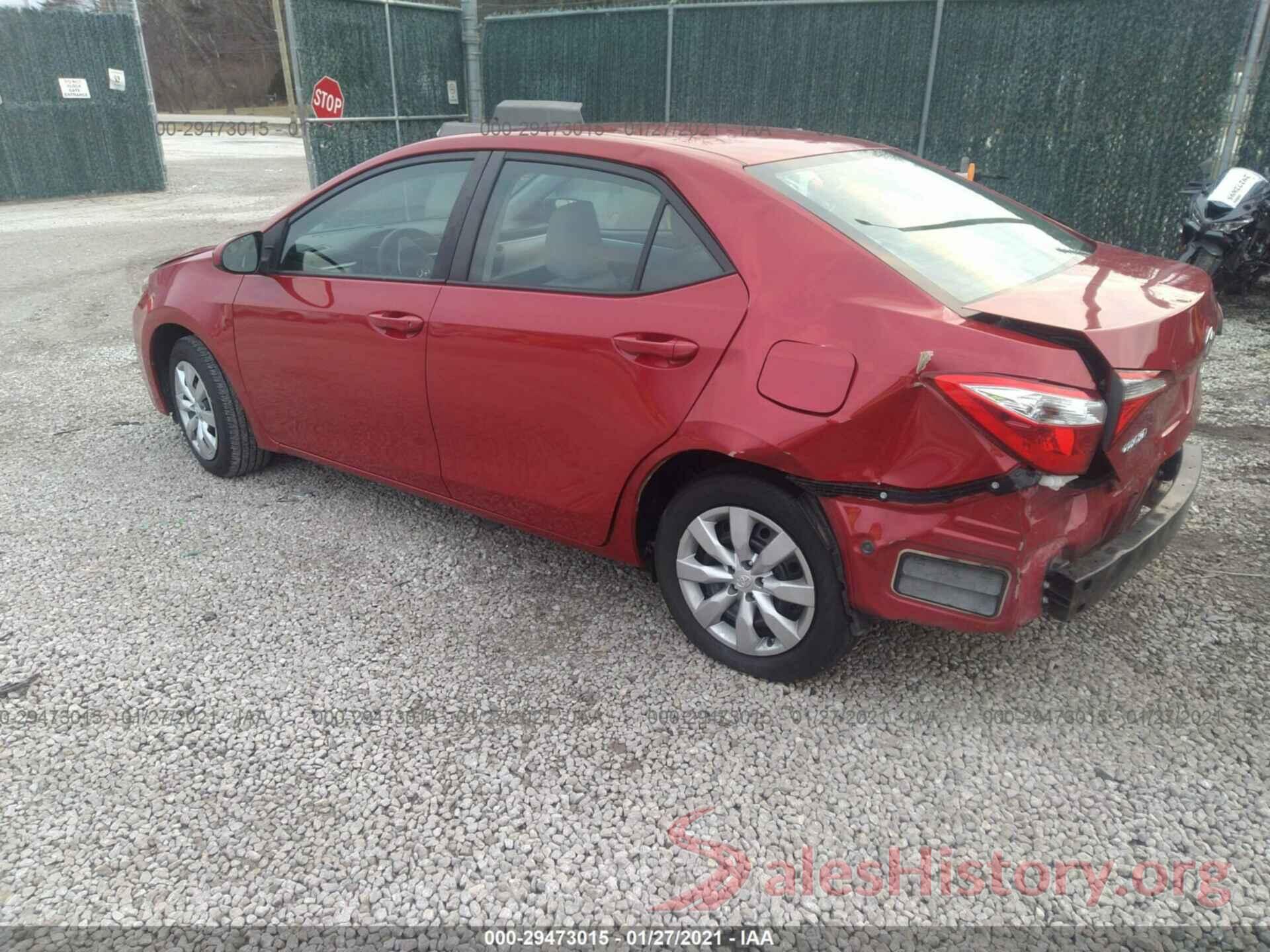 5YFBURHE9GP522790 2016 TOYOTA COROLLA