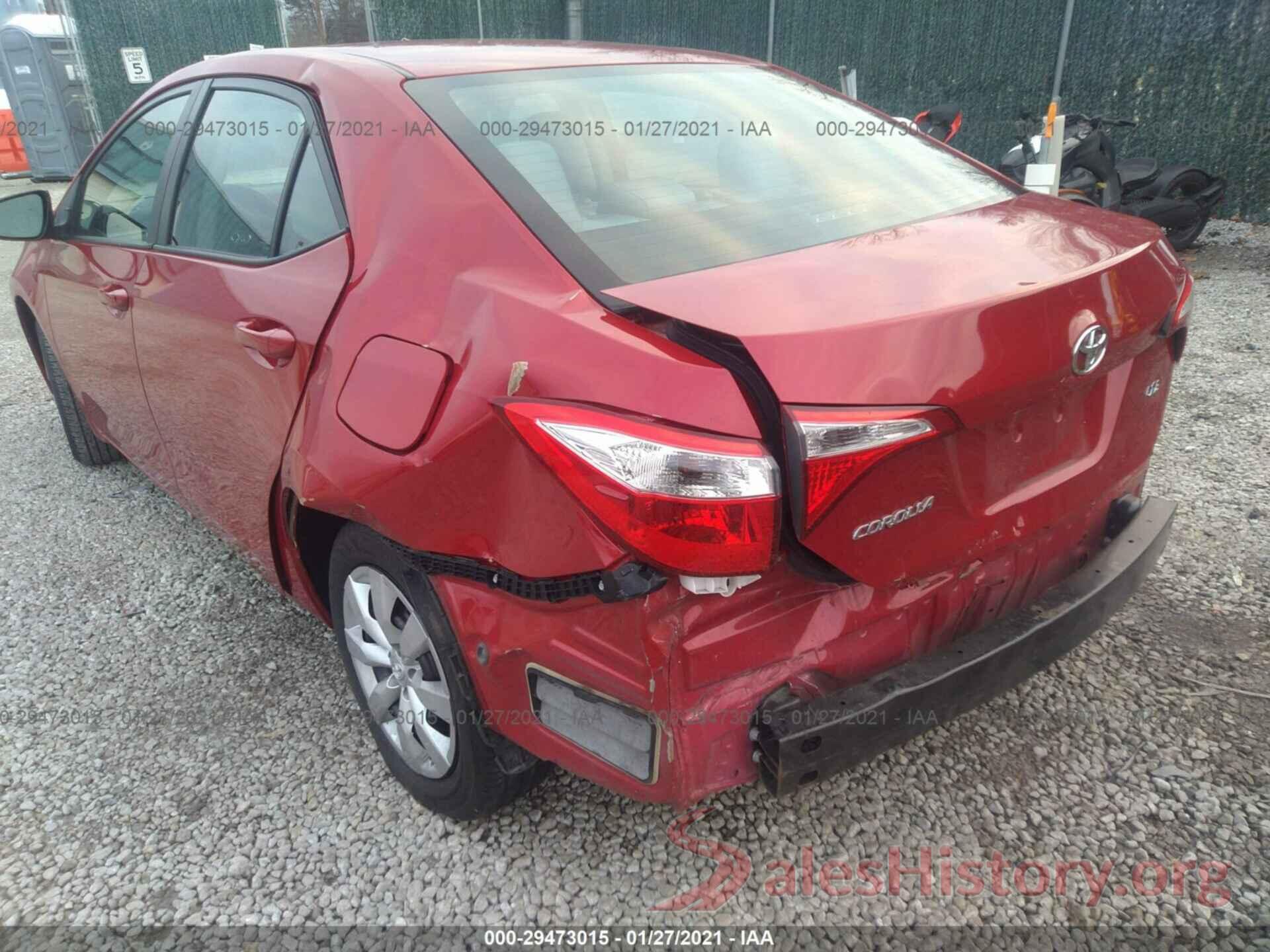 5YFBURHE9GP522790 2016 TOYOTA COROLLA