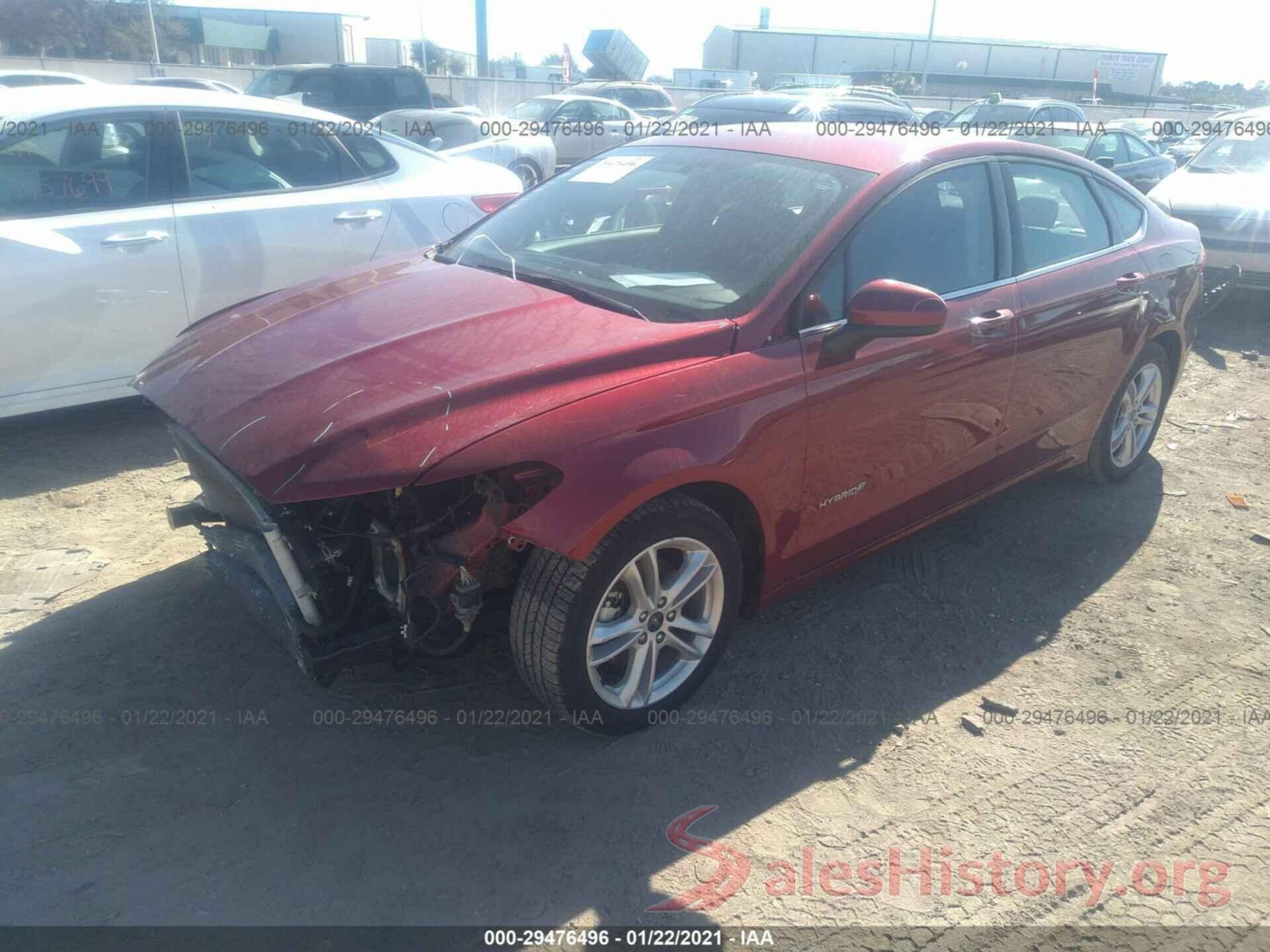 3FA6P0LU6JR172934 2018 FORD FUSION HYBRID